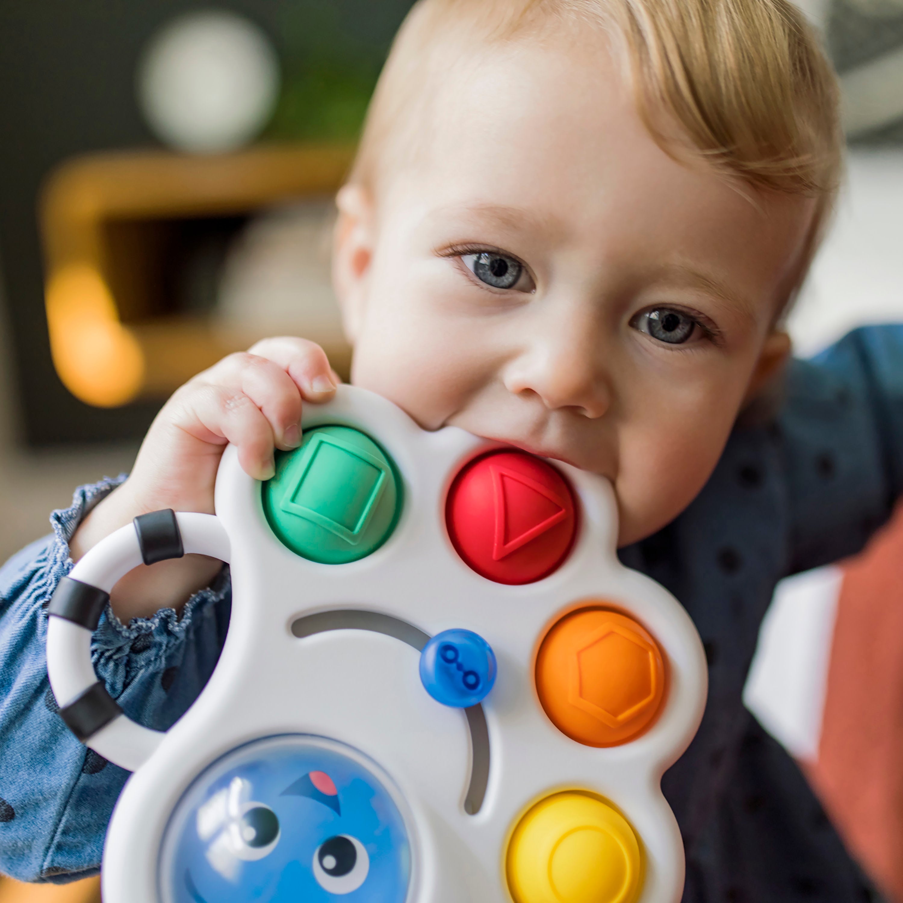 Baby Einstein Octo-Push Bubble Pop BPA-Free Sensory Toy with 5 Ways to Play