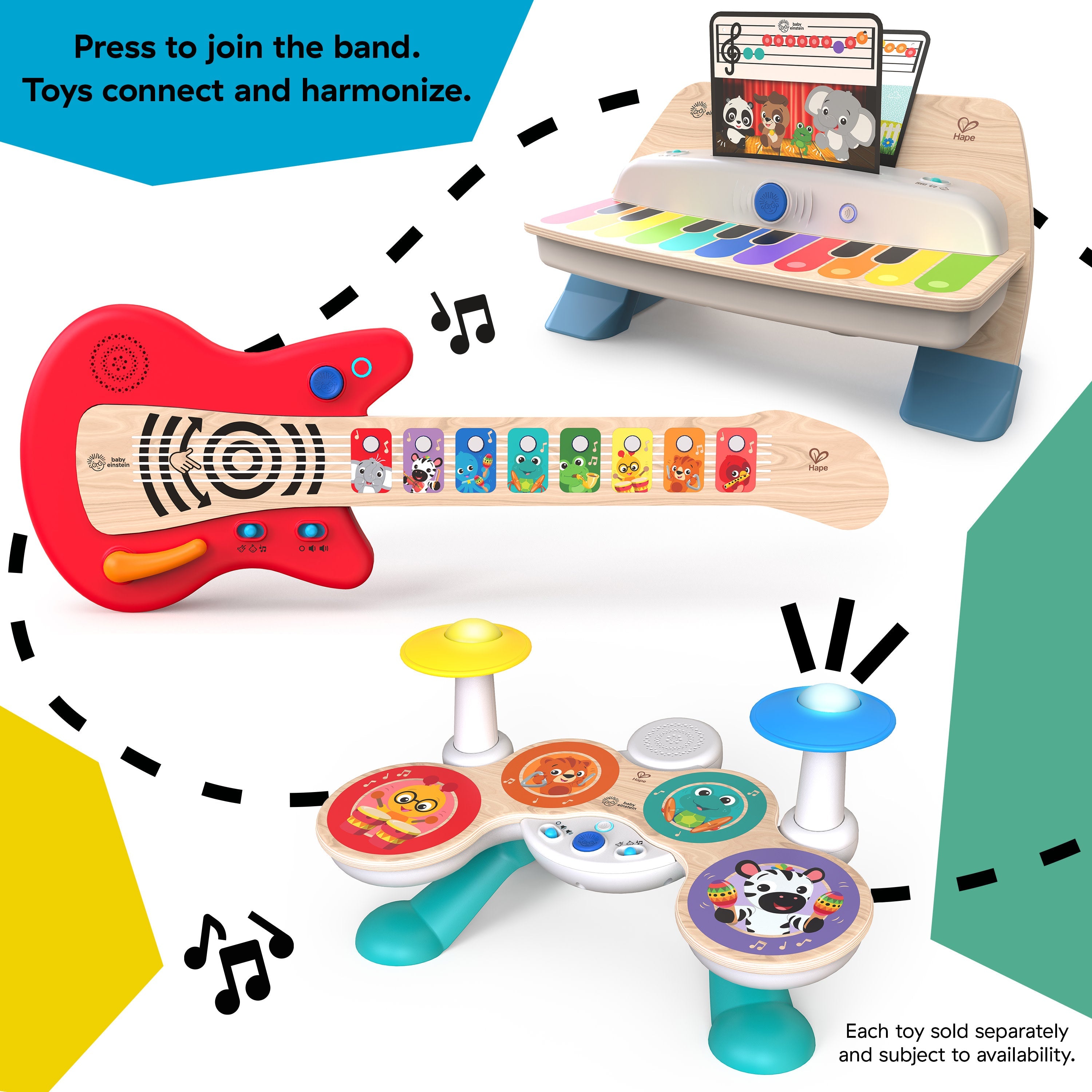 Baby Einstein Together in Tune Magic Touch Piano Wireless Wooden Toddler Toy