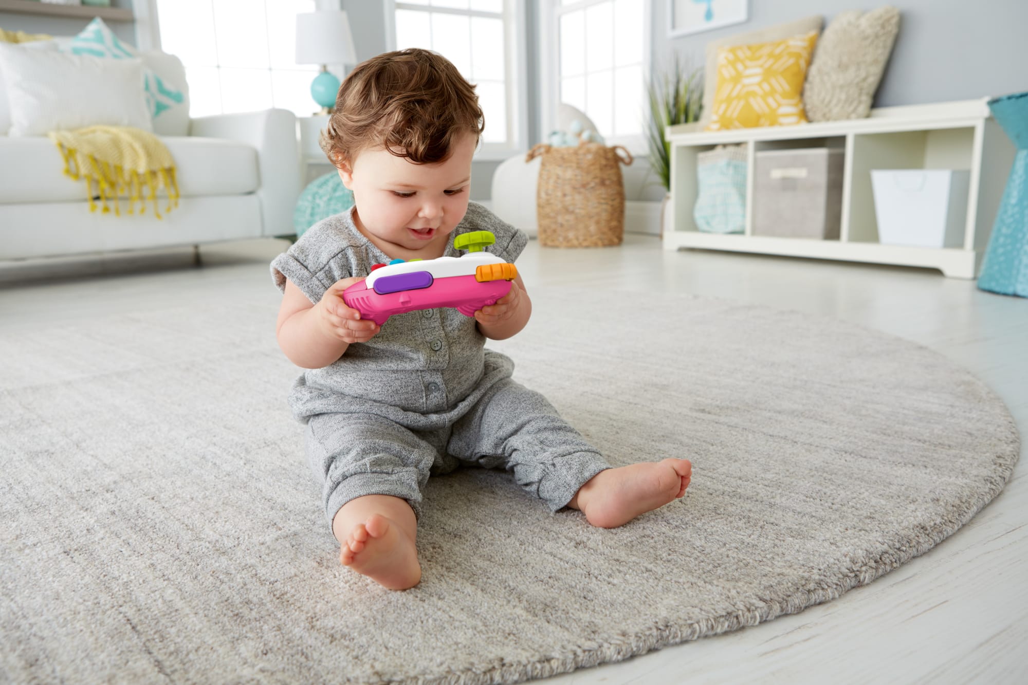 Fisher-Price Laugh & Learn Game & Learn Controller, Pink Interactive Infant Toy