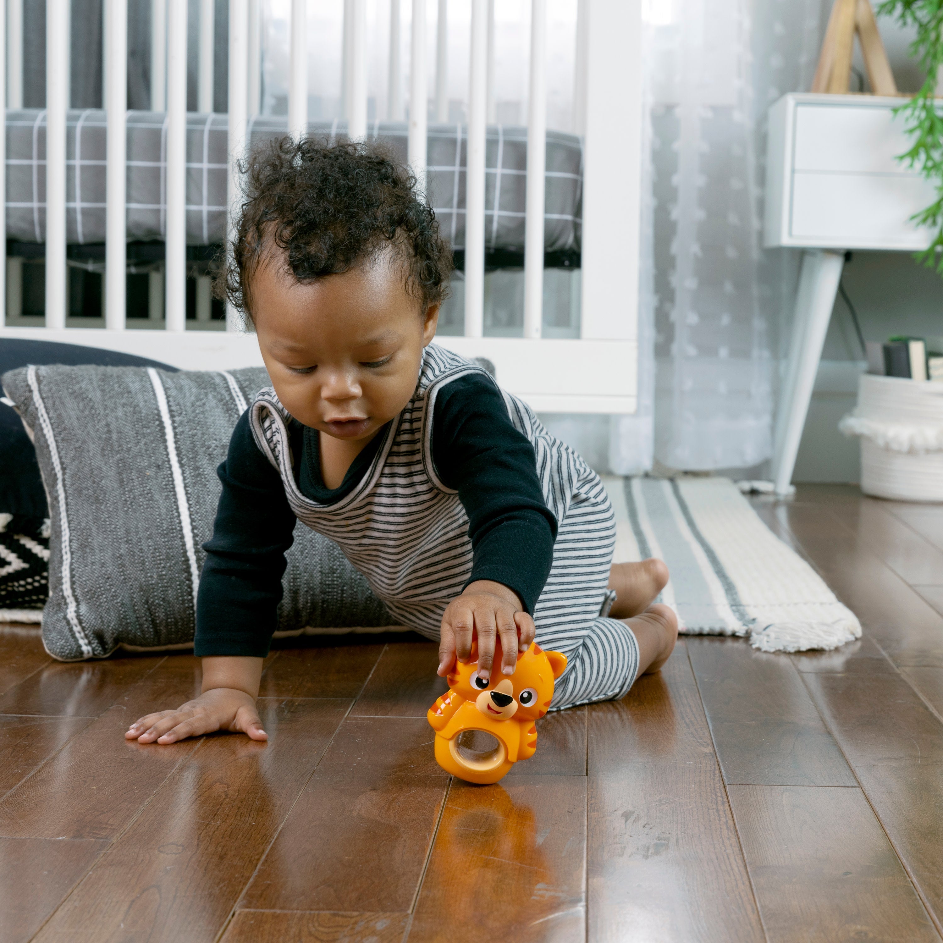 Baby Einstein Teethe & Wobble Tiger Teether Toy, Ages 3+ months