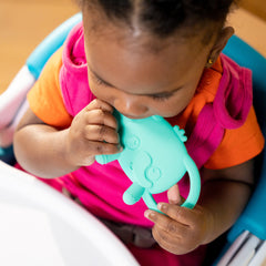 Bright Starts Tame Your Tusks Silicone Teether, Elephant, Blue