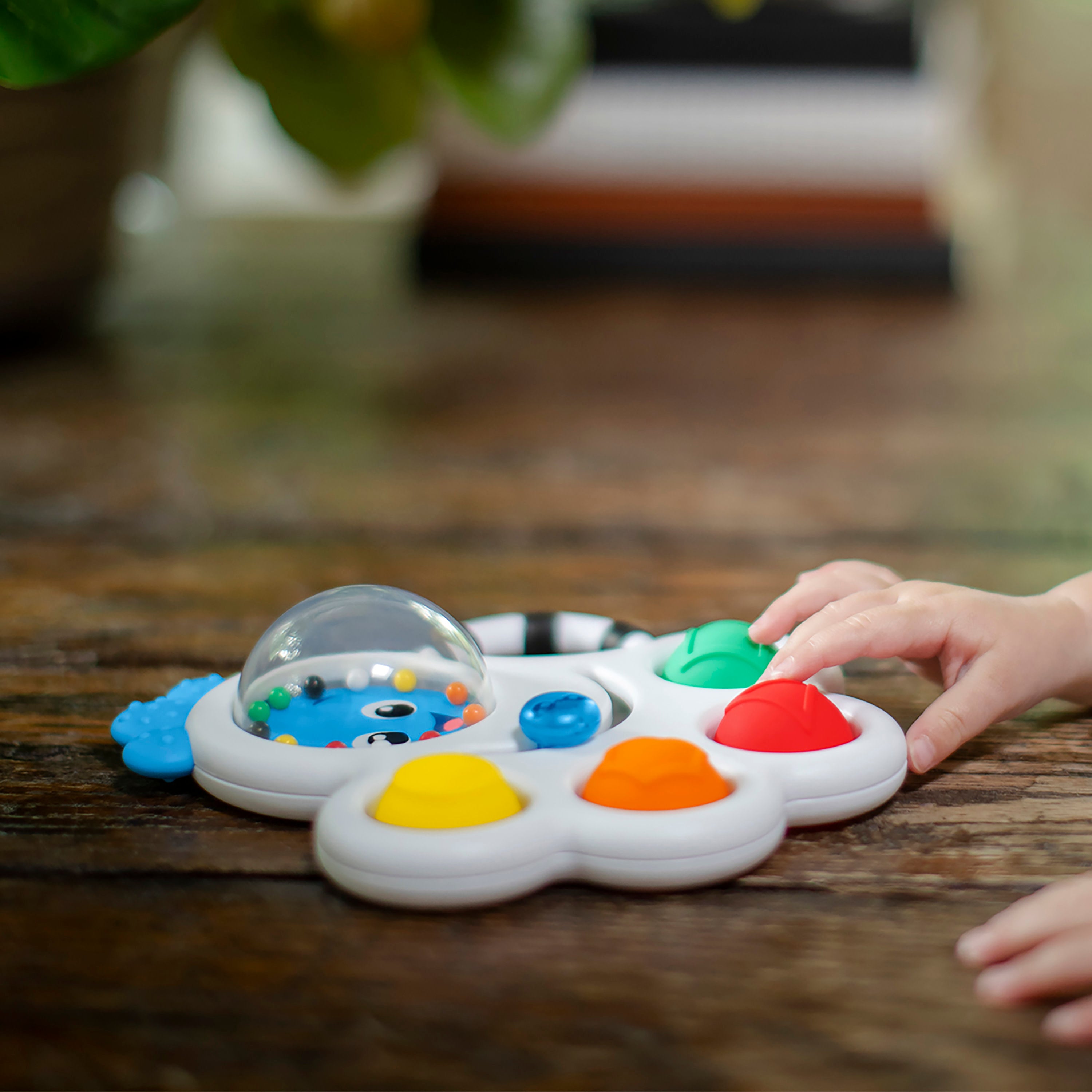 Baby Einstein Octo-Push Bubble Pop BPA-Free Sensory Toy with 5 Ways to Play