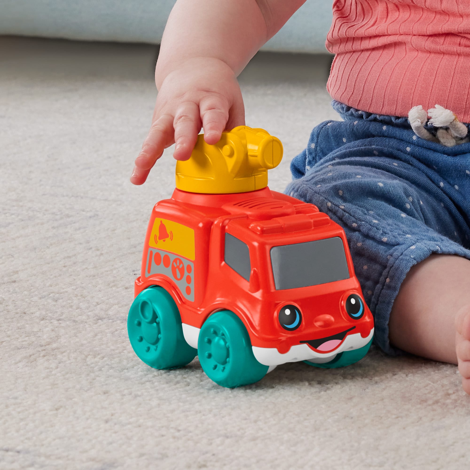 Fisher-Price  Camion de Pompiers Sonore, Jouet �� Pousser Pour B��b��s