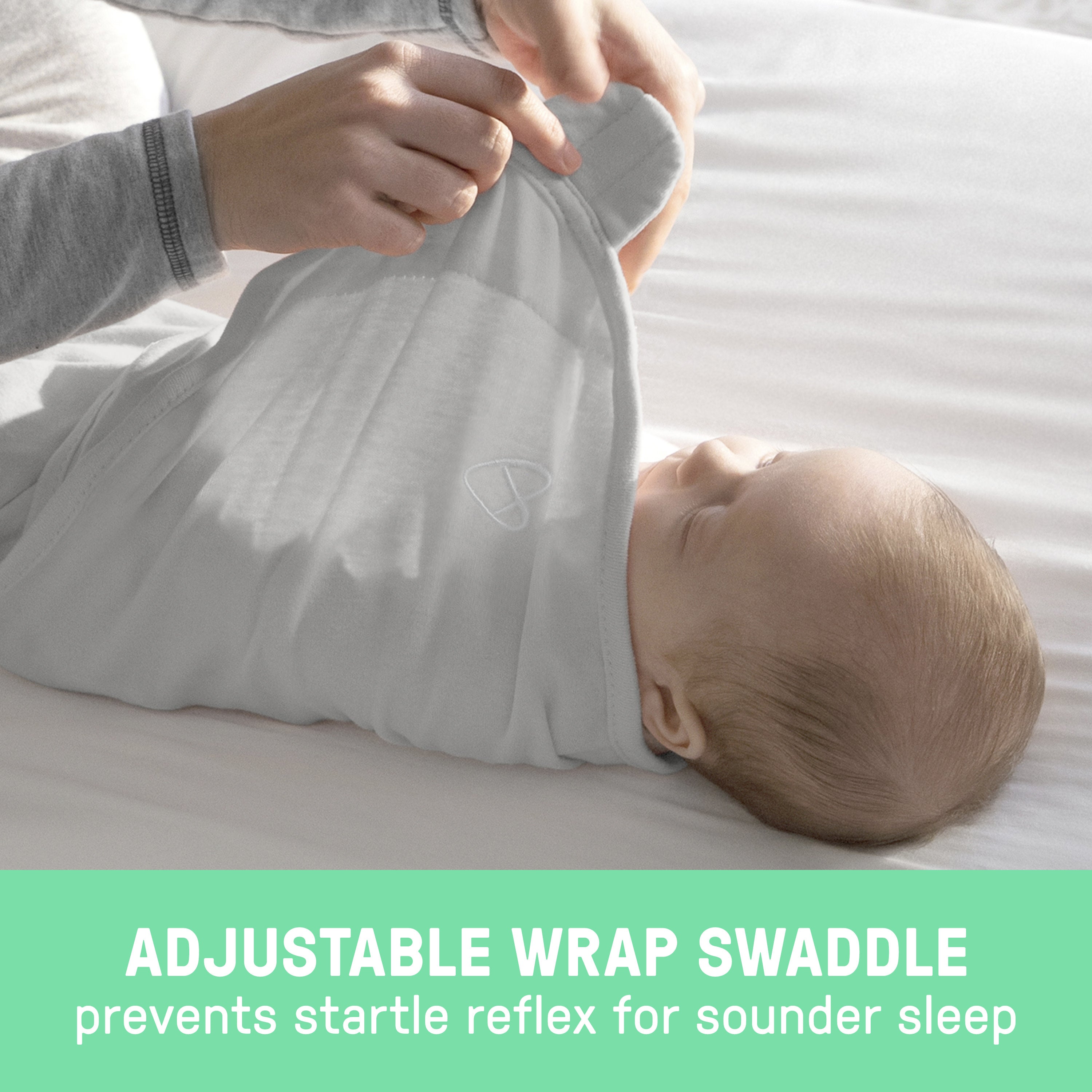 Easy Change Swaddle, Size SM, 0-3 months, 2pk (I love You)