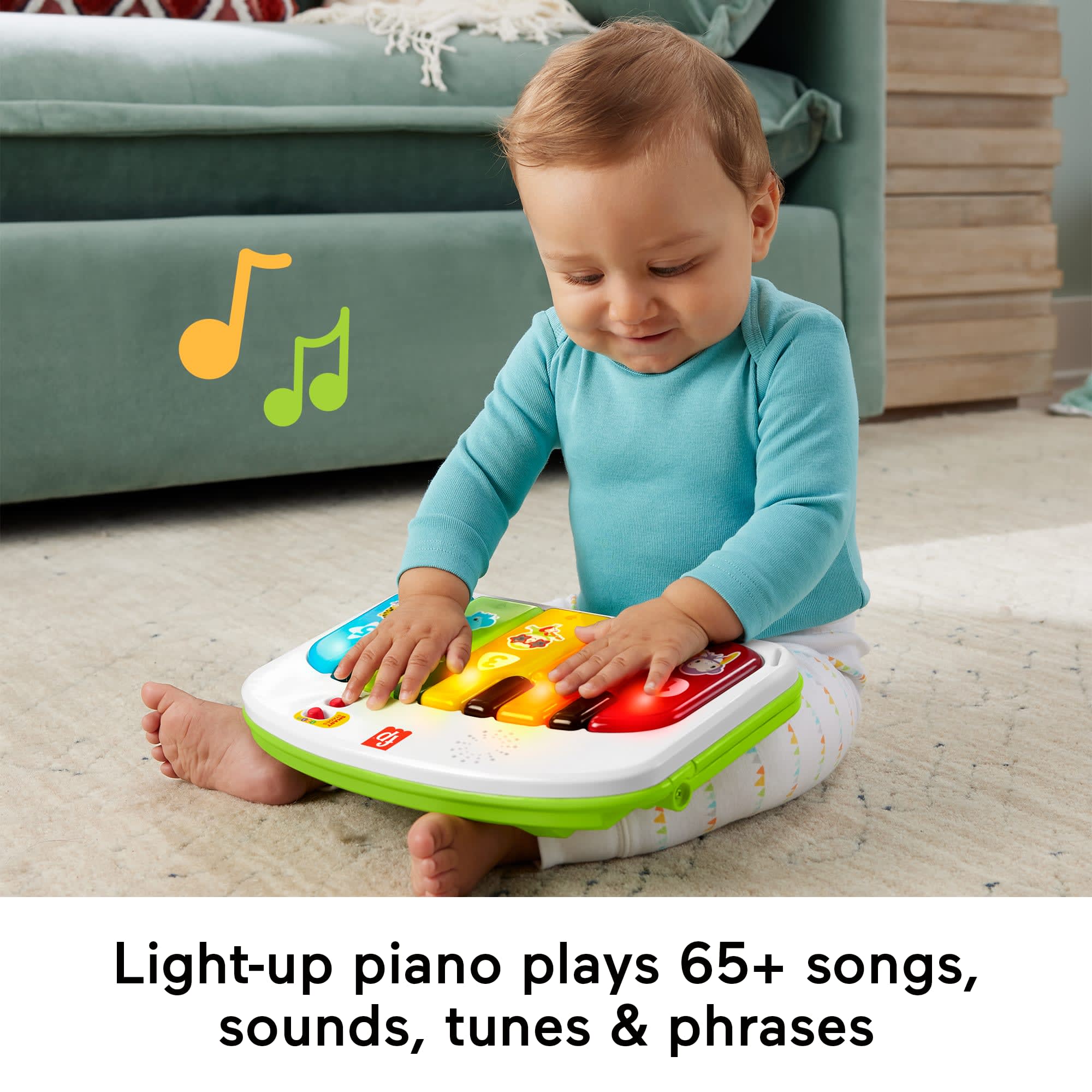 Fisher-Price Kick & Play Deluxe Sit-Me-Up Seat Portable Chair & Learning Toy For Baby & Toddler