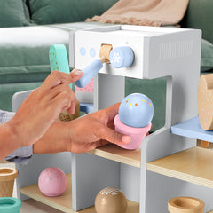 Fisher-Price  Coffret  Bar Laitier en Bois, 18��l��ments en Bois