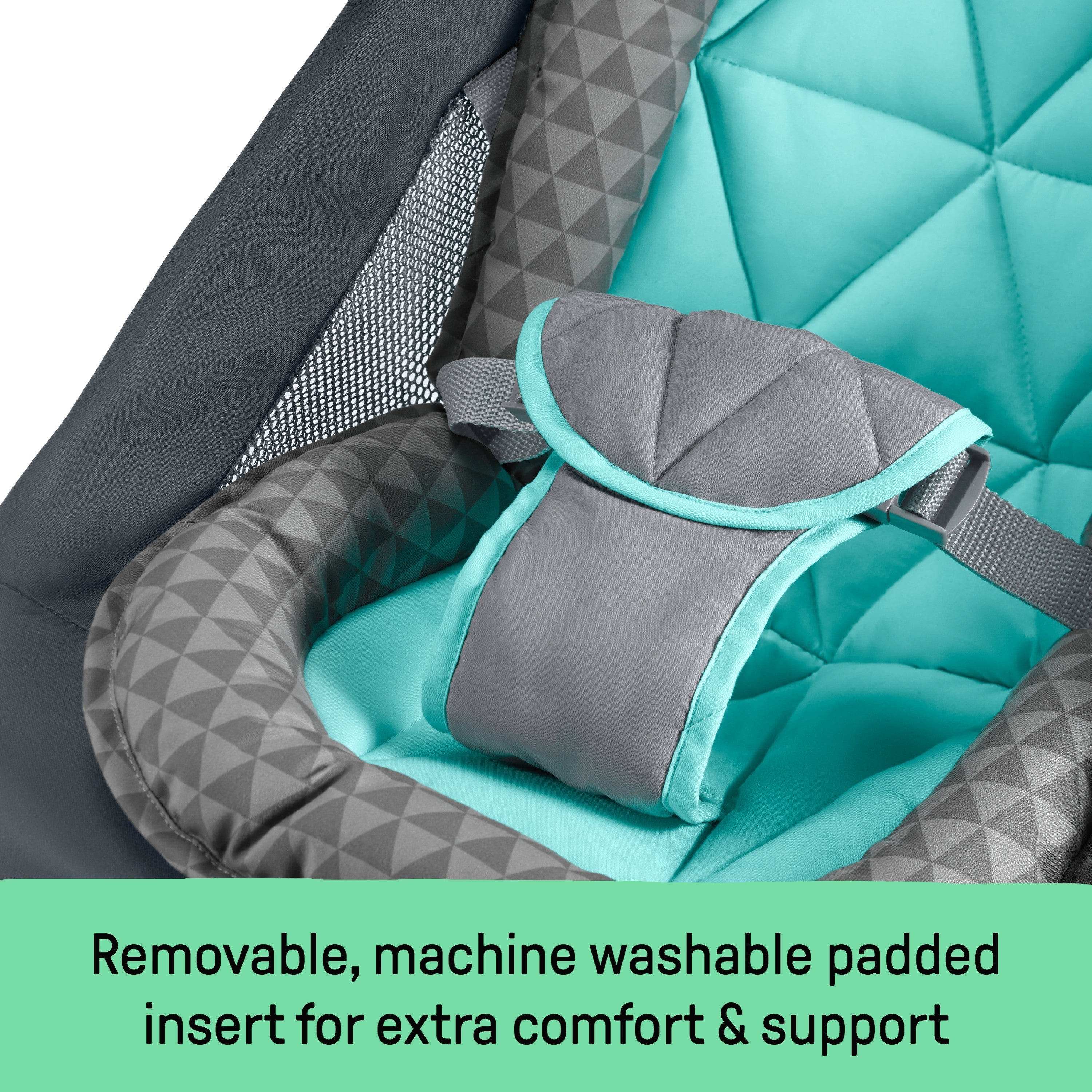 2-in-1 Bouncer & Rocker Duo - Gray /Teal