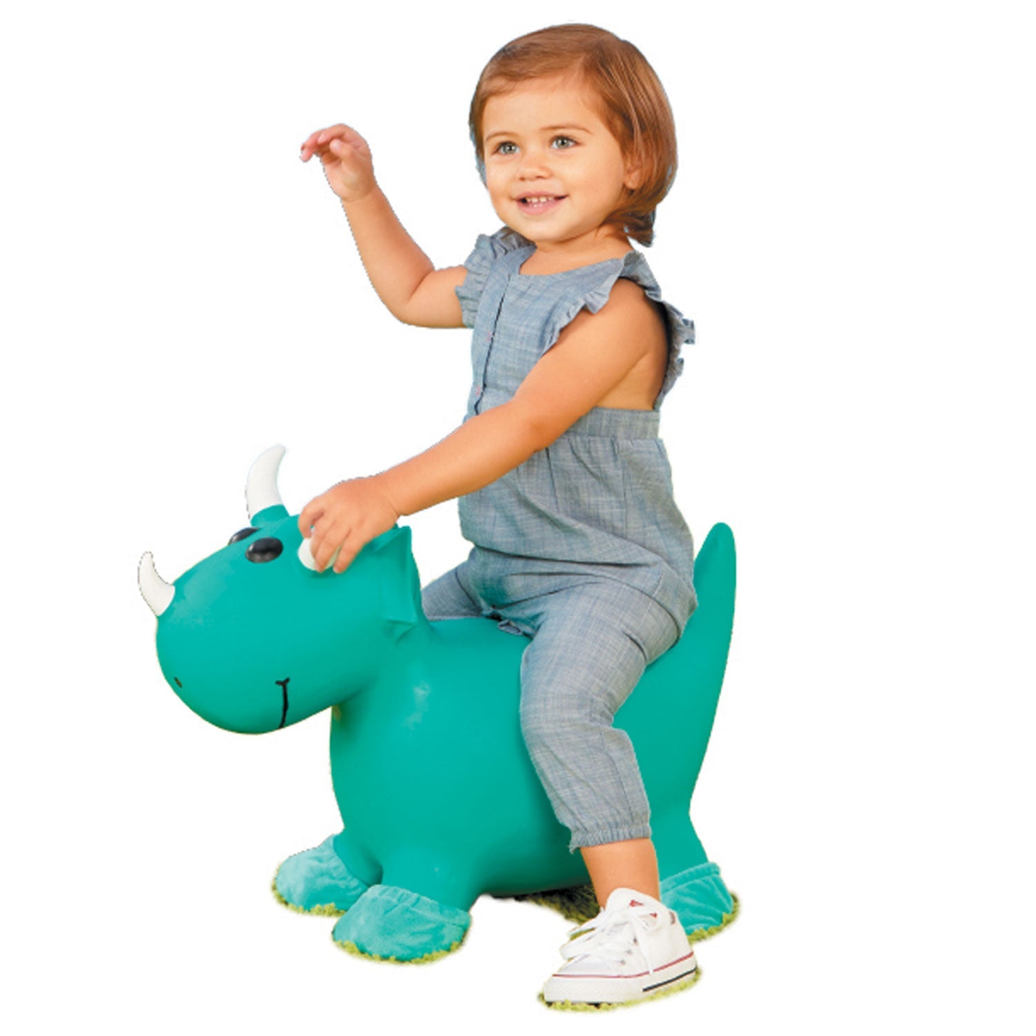 Dino Animal Hopper �C Inflatable Bounce Toy with Durable No-Slip Material & Handle