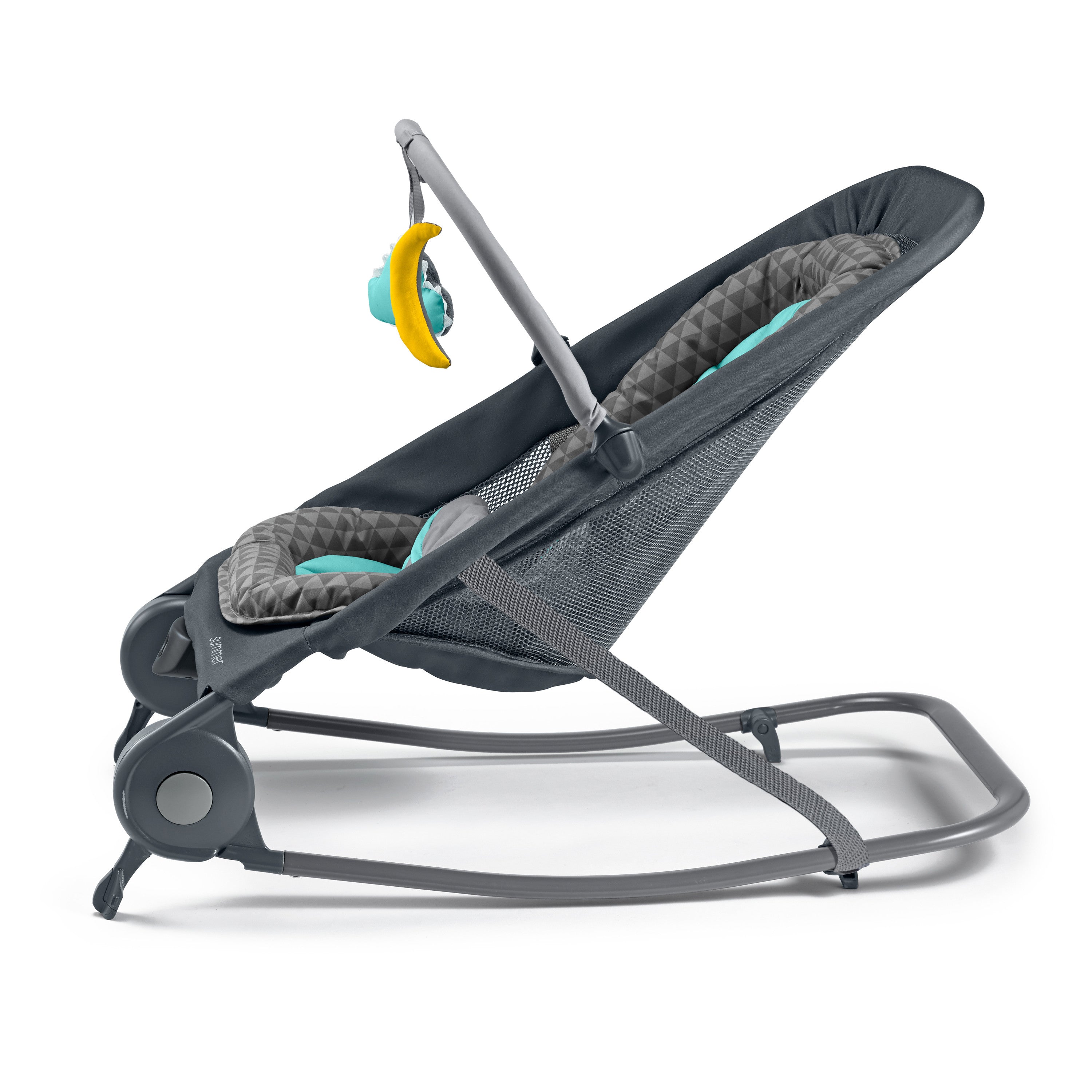 2-in-1 Bouncer & Rocker Duo - Gray /Teal
