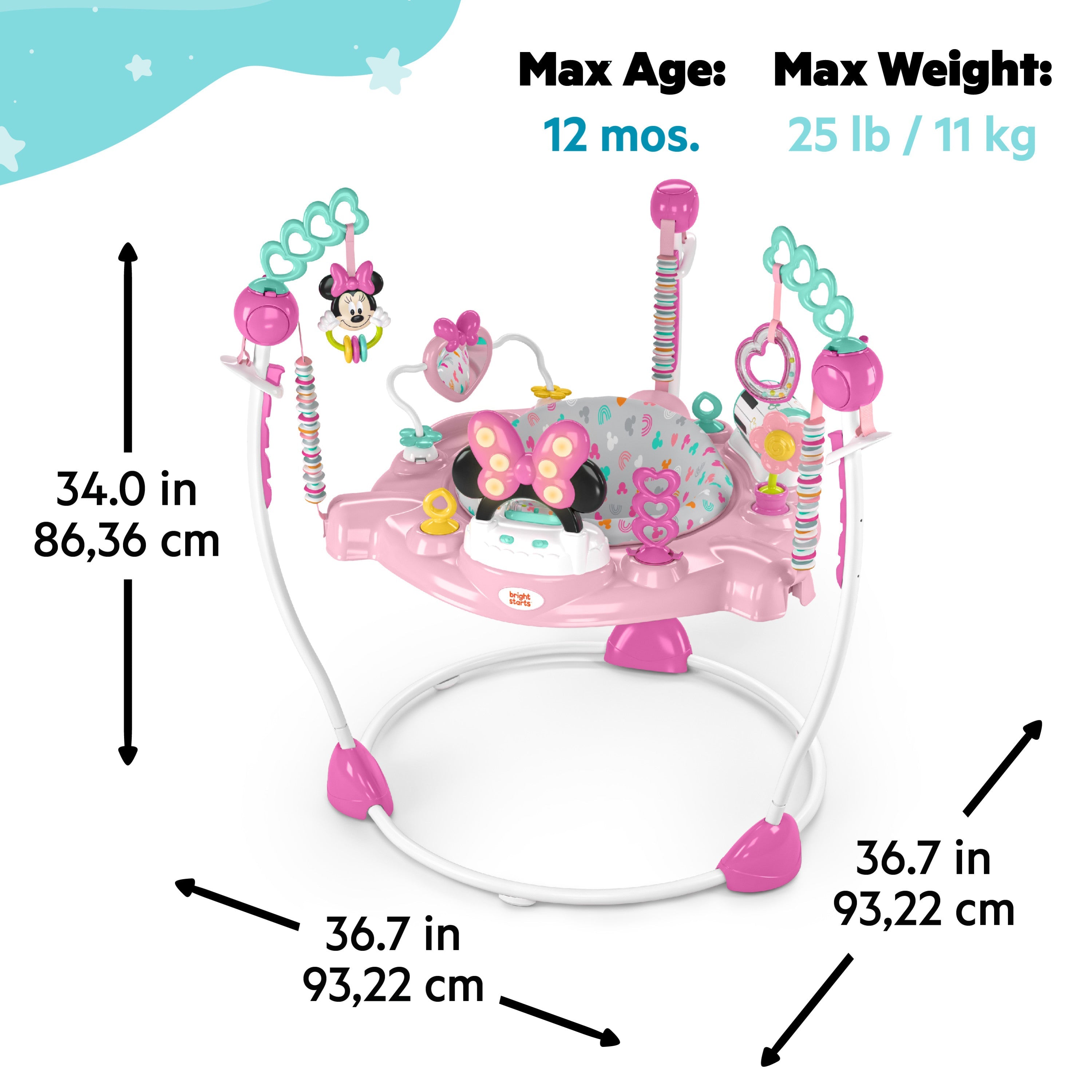 Disney Baby MINNIE MOUSE Forever Besties Baby Activity Jumper