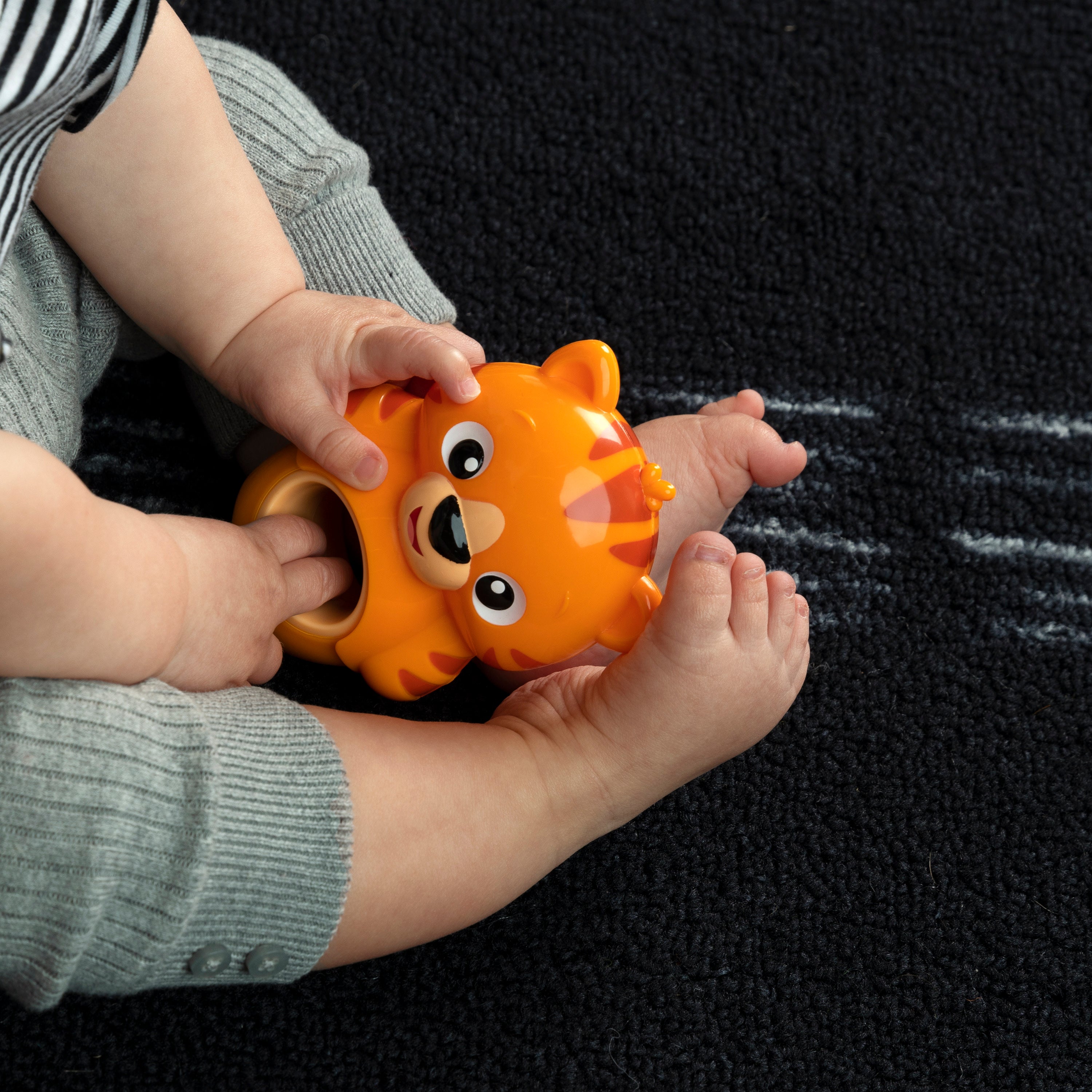 Baby Einstein Teethe & Wobble Tiger Teether Toy, Ages 3+ months