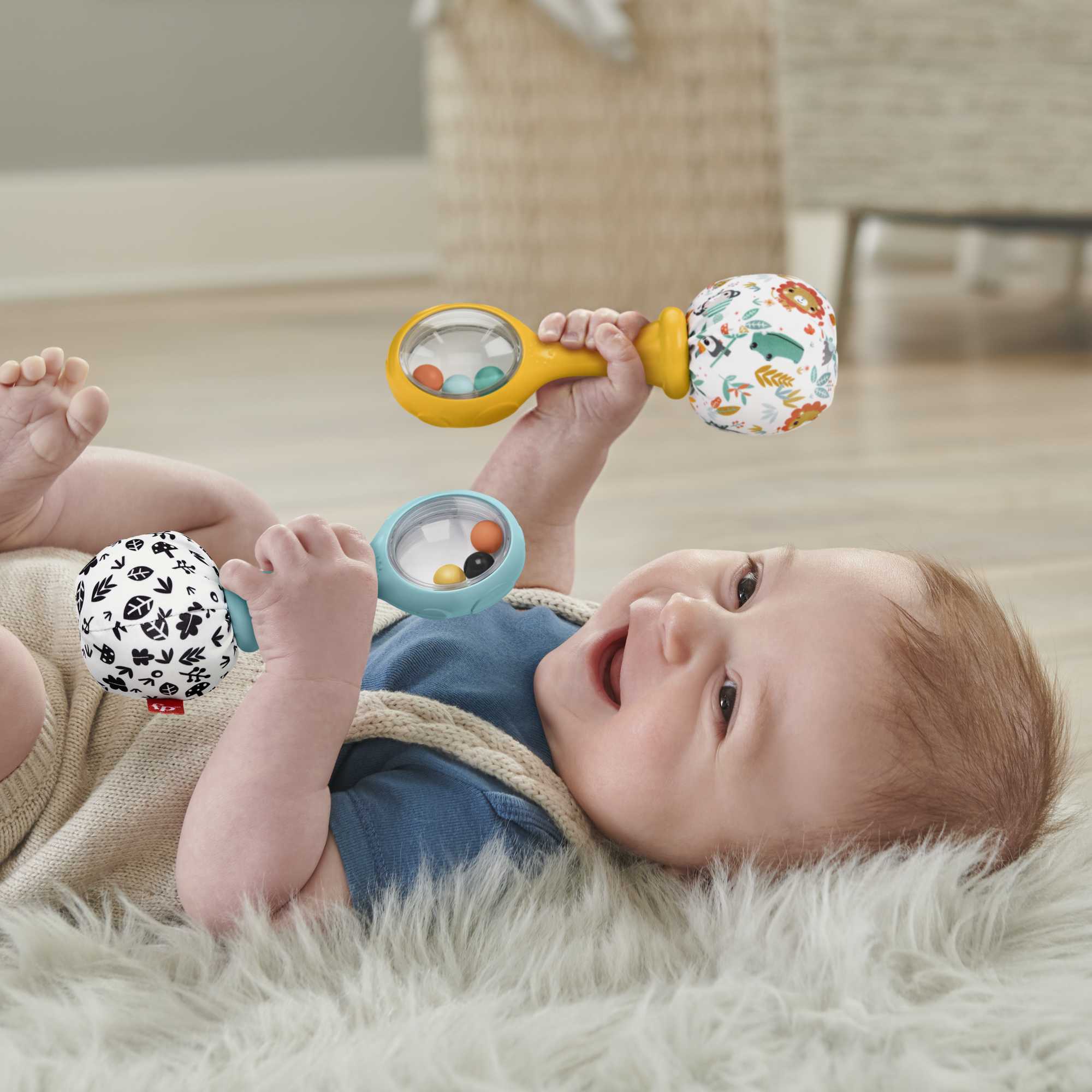 Fisher-Price  Mes Premi��res Maracas, ens. de 2, Contraste ��lev��