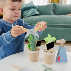Fisher-Price  Coffret Plantes en Bois, Avec Outils, 12��l��ments