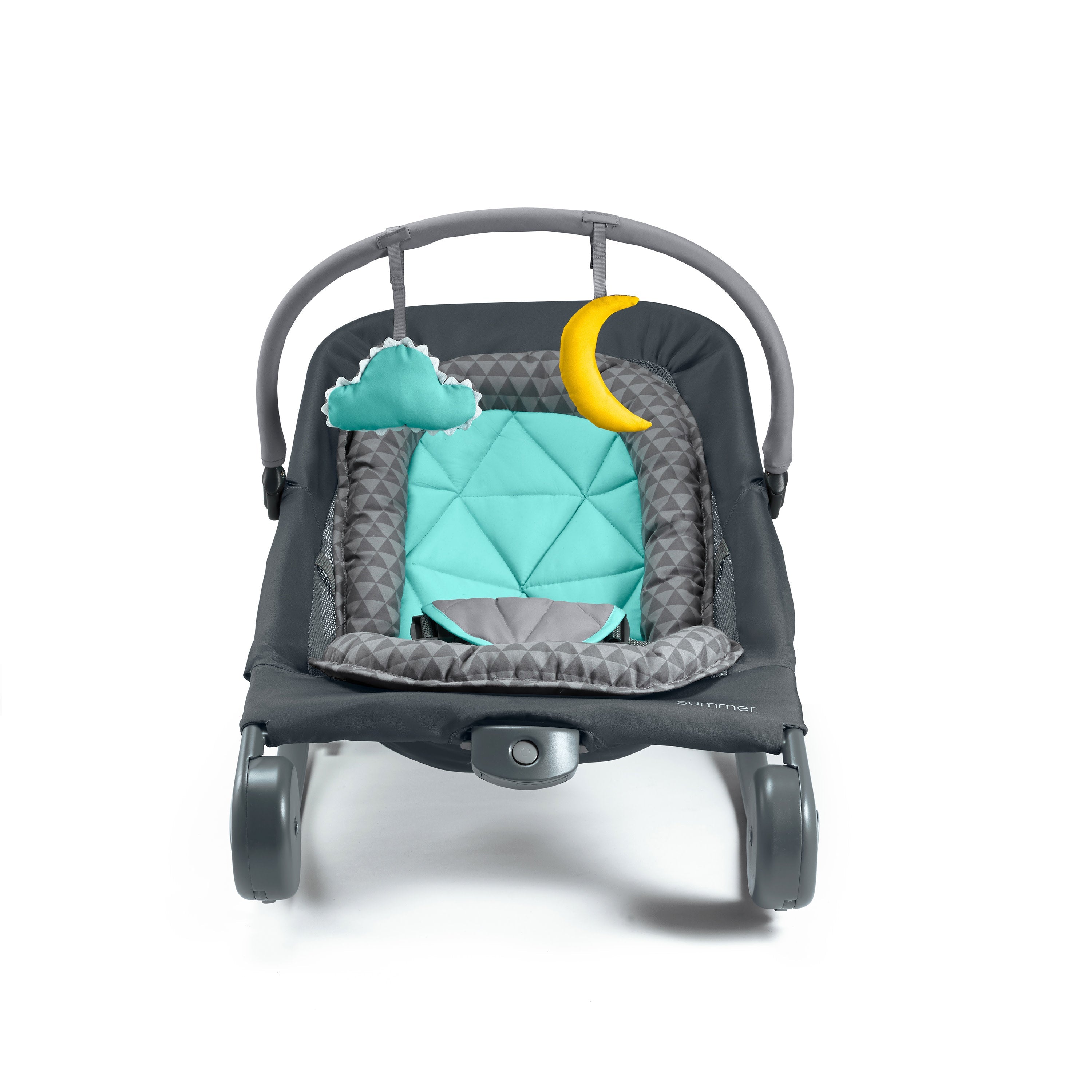 2-in-1 Bouncer & Rocker Duo - Gray /Teal
