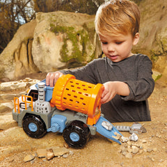 Big Adventures Metal Detector Mining Truck with Metal Detector, Rock Tumbler & Tools