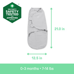 Easy Change Swaddle, Size SM, 0-3 months, 3pk (Little Bees)