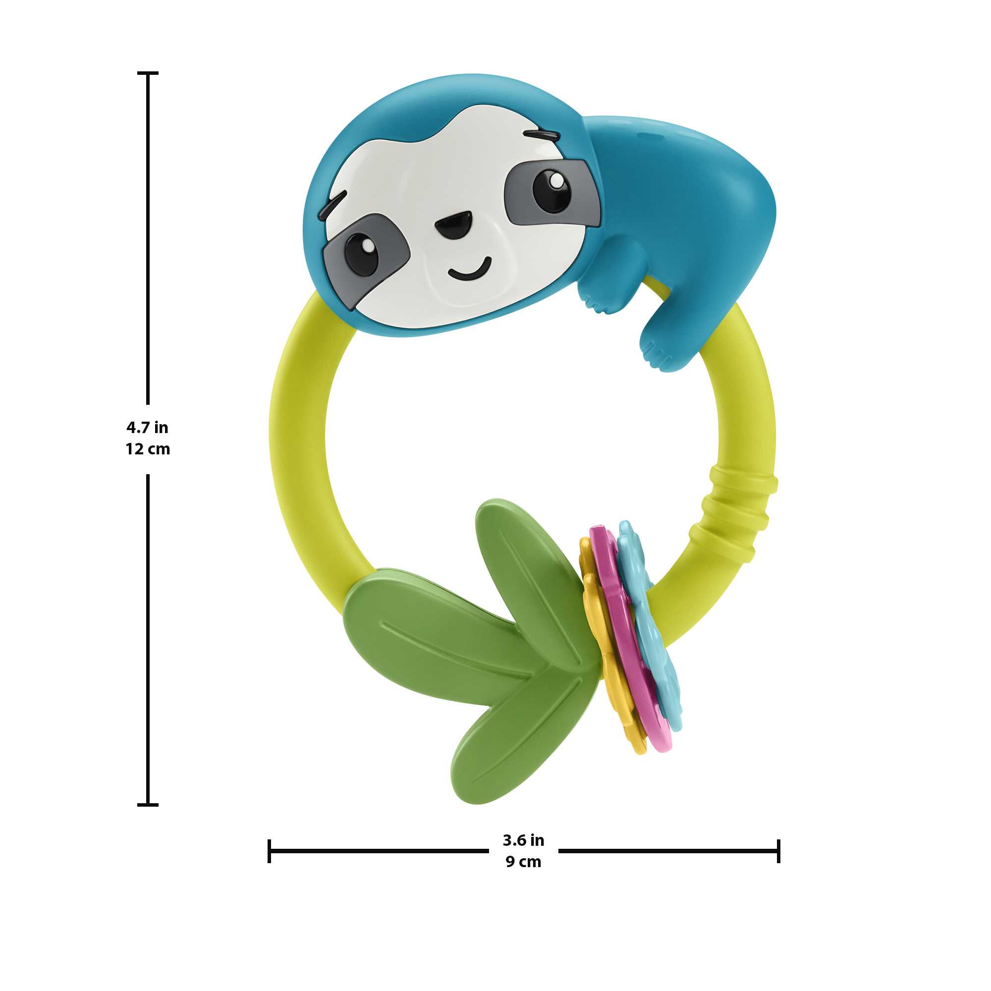 Fisher-Price Baby Sensory Toy With Fine Motor Activities For Newborns, Slide & Clack Sloth