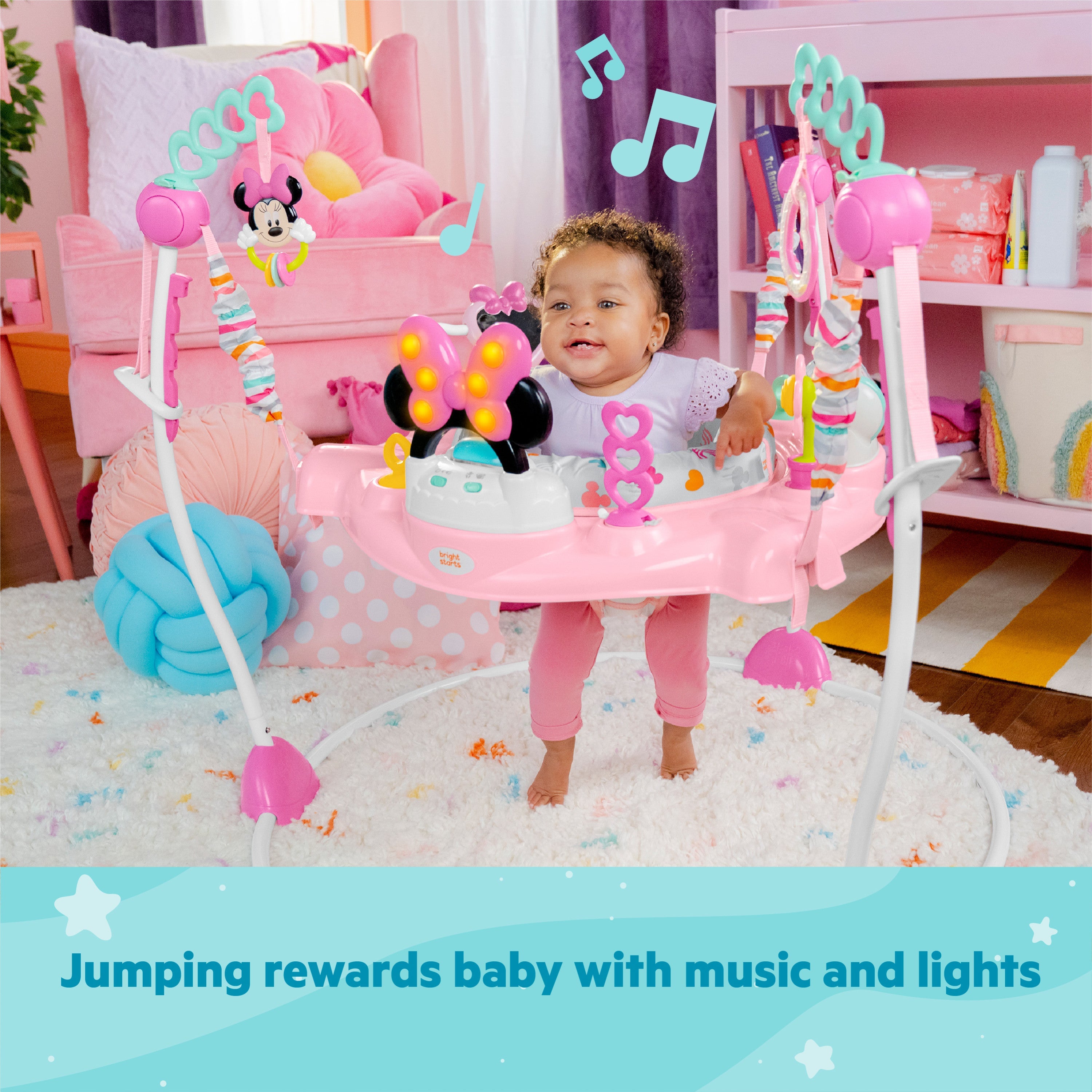 Disney Baby MINNIE MOUSE Forever Besties Baby Activity Jumper