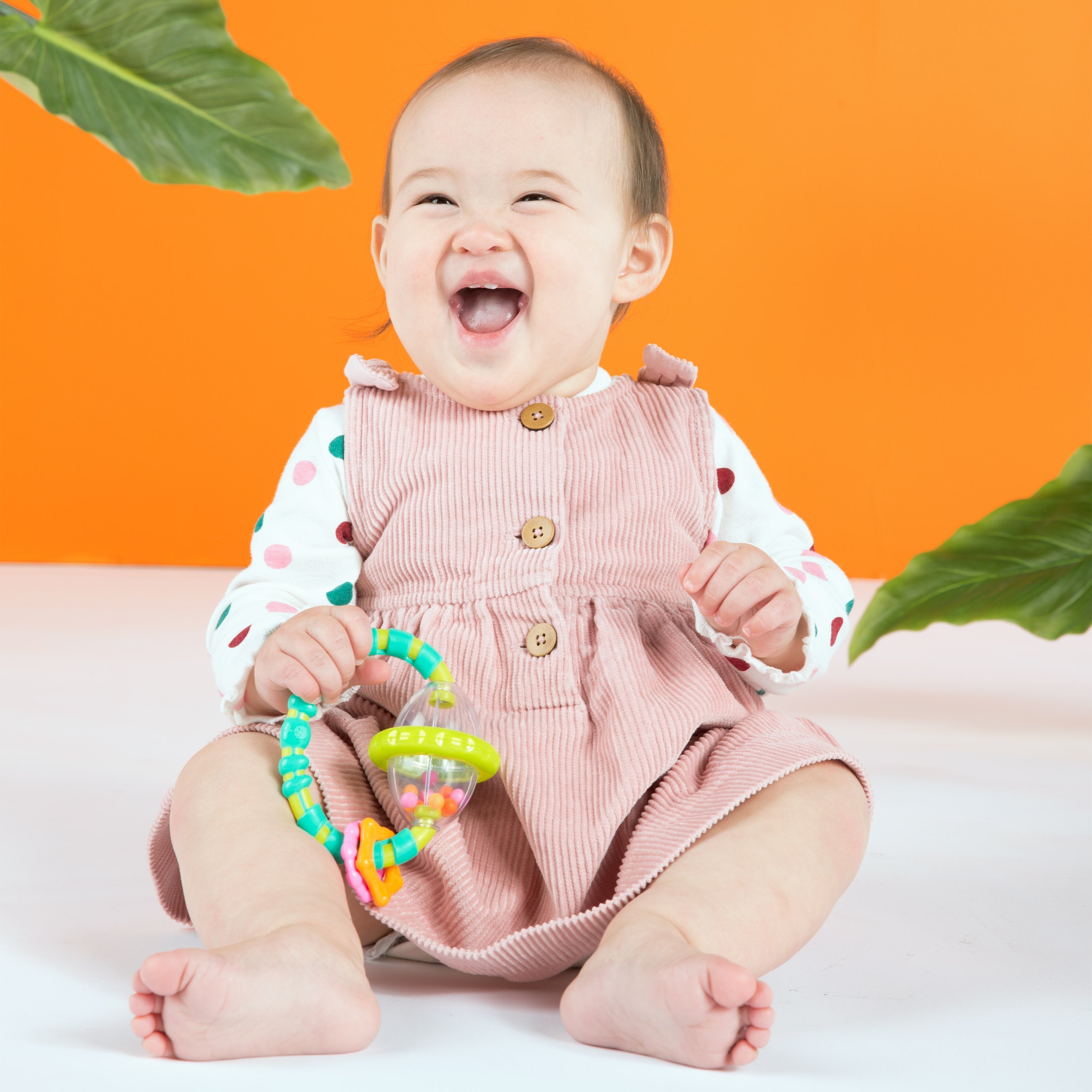 Bright Starts Soothers & Shakers 7 Piece Gift Set, On the Go Baby Toys