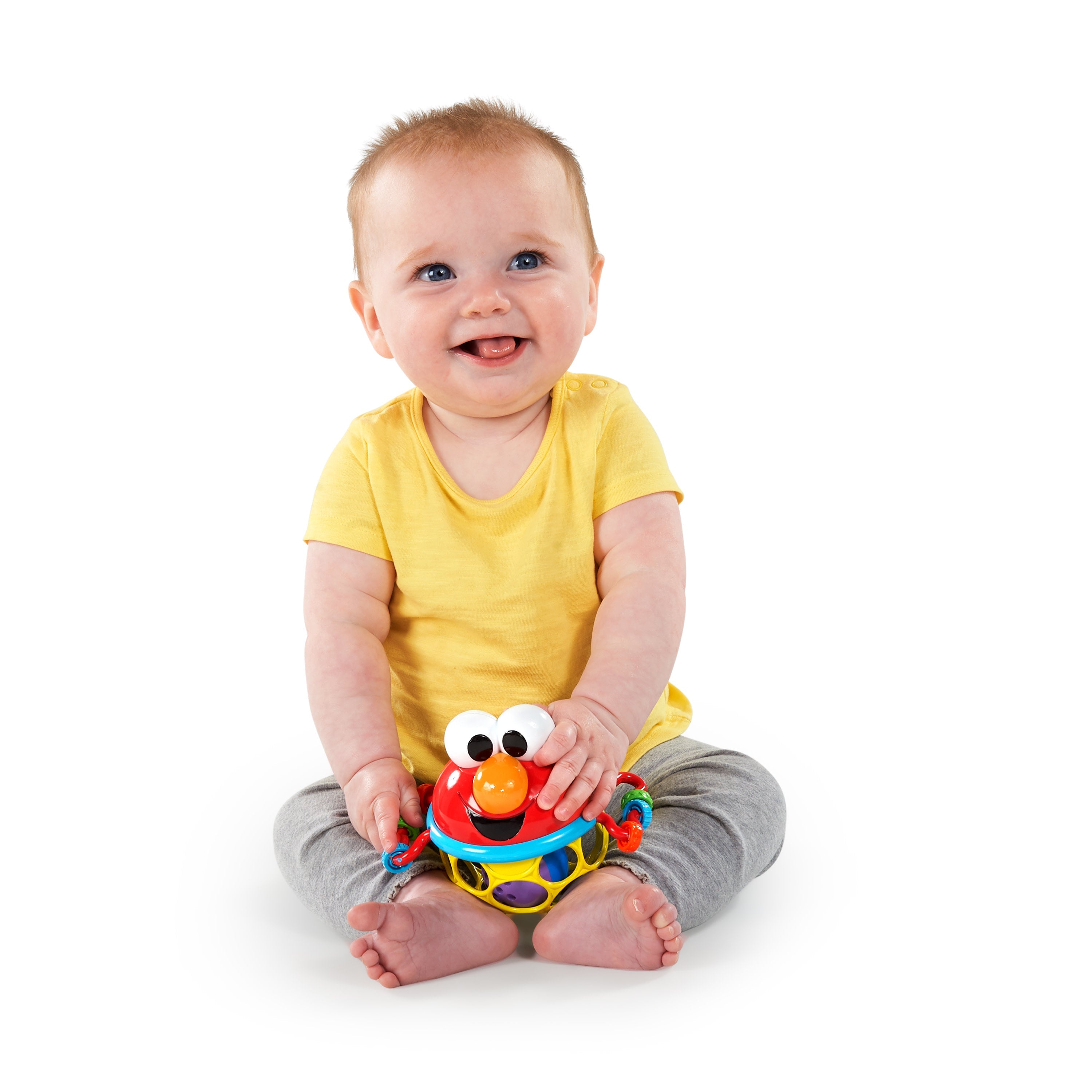 Bright Starts Sesame Street Jingle & Shake Elmo Easy Grasp Rattle Ball