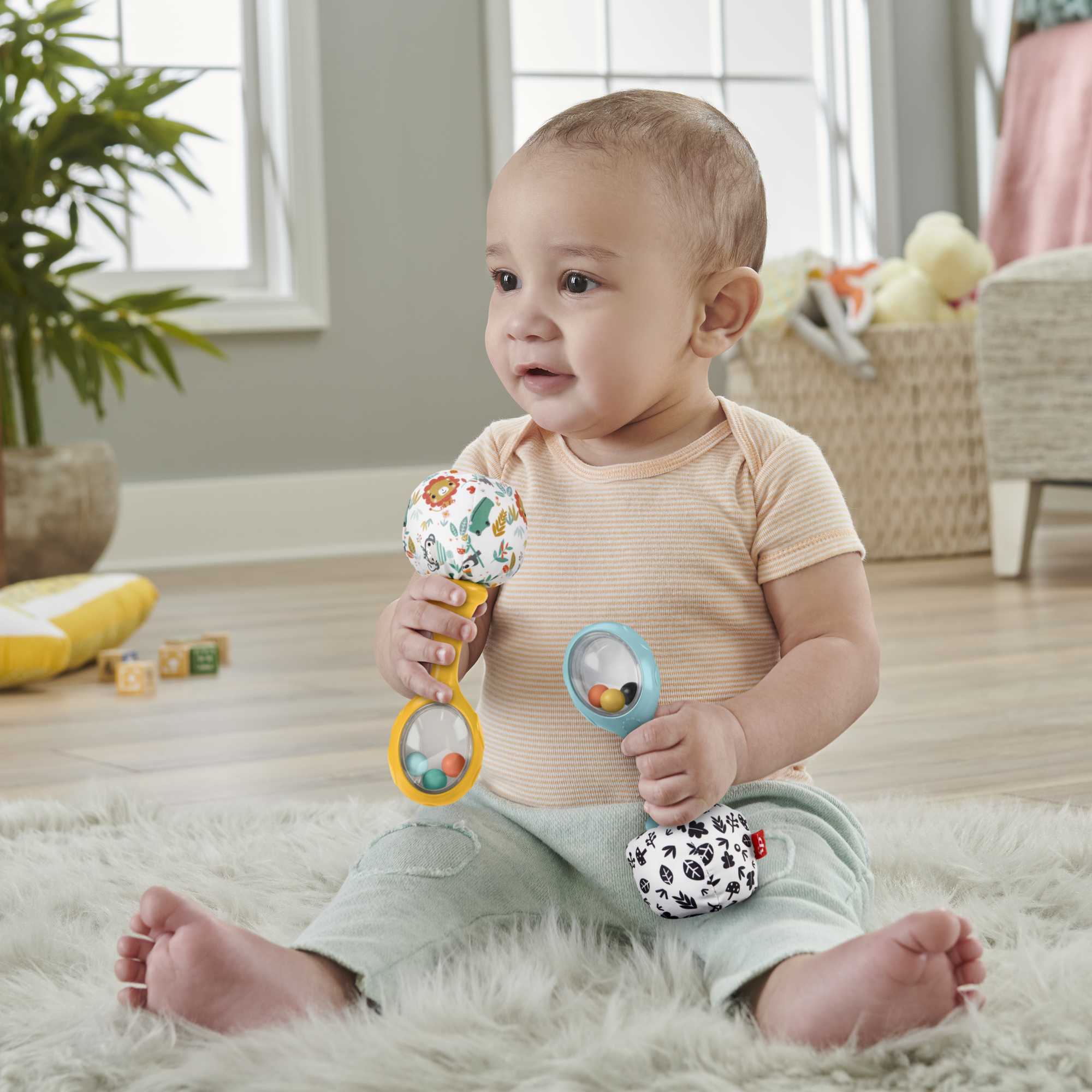Fisher-Price  Mes Premi��res Maracas, ens. de 2, Contraste ��lev��