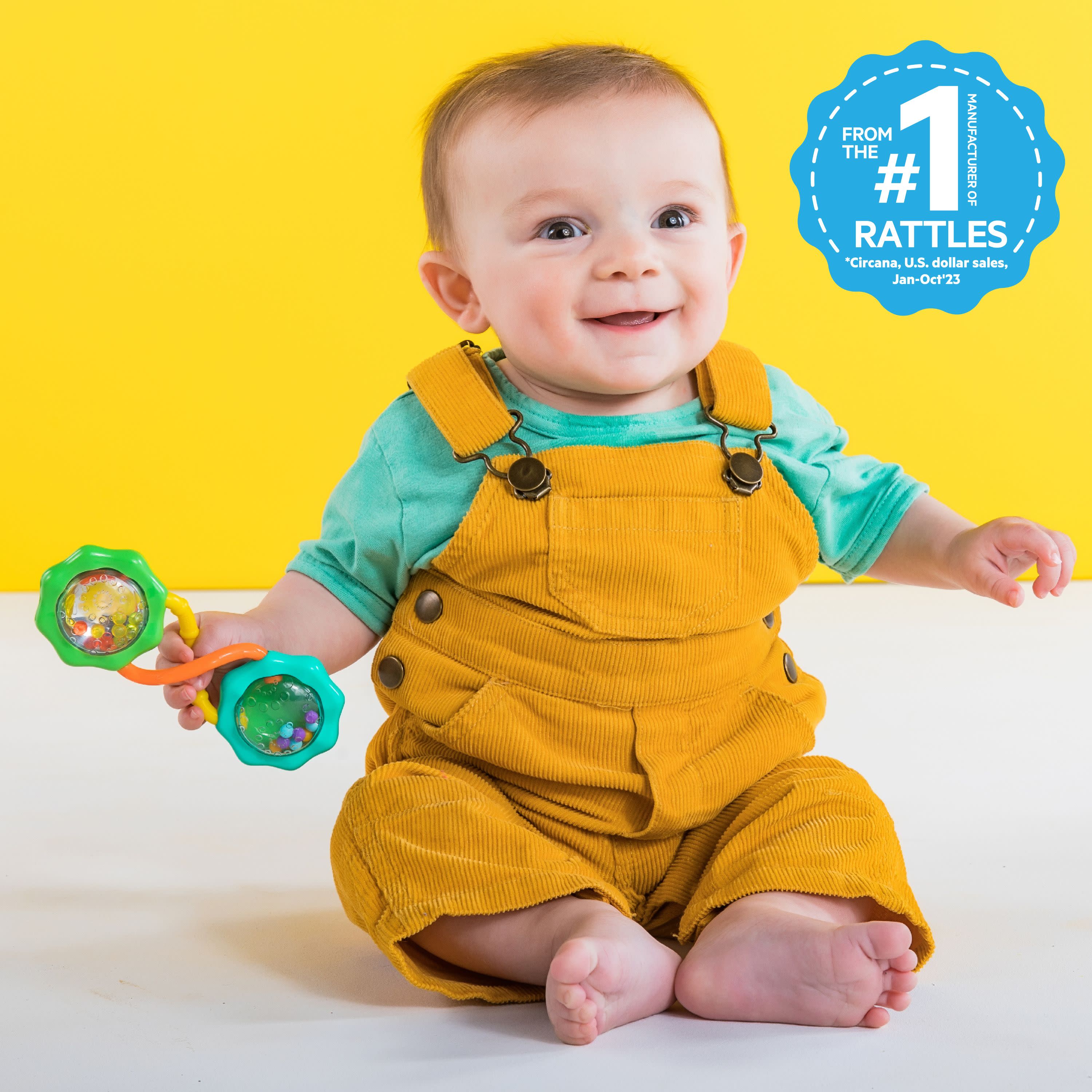 Bright Starts Rattle & Shake Barbell Toy