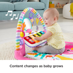 Fisher-Price Deluxe Kick & Play Piano Gym - Pink - English Version