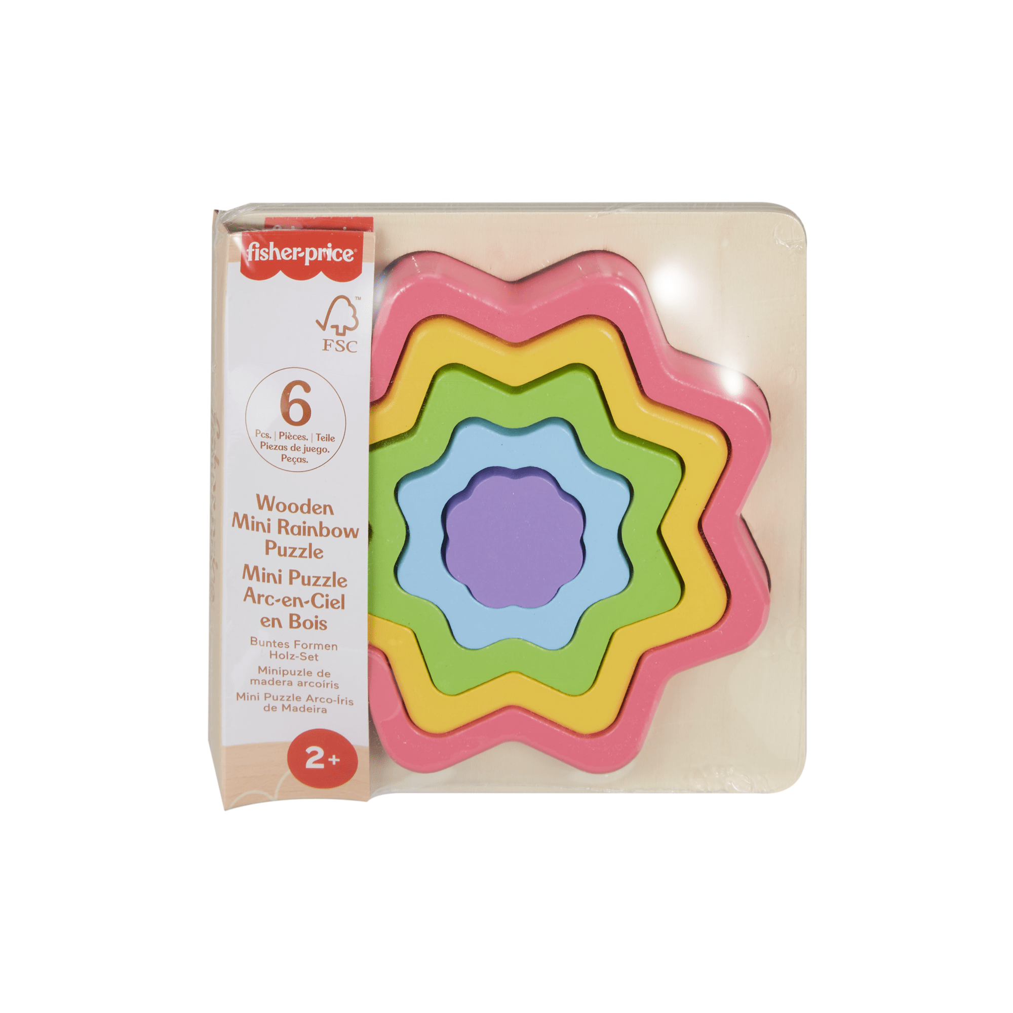 Fisher-Price Juguete para Bebés Rompecabezas Estrella de Madera
