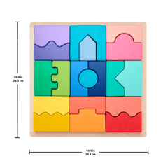 Fisher-Price Juguete para Bebés Rompecabezas Geométrico Didáctico de Madera