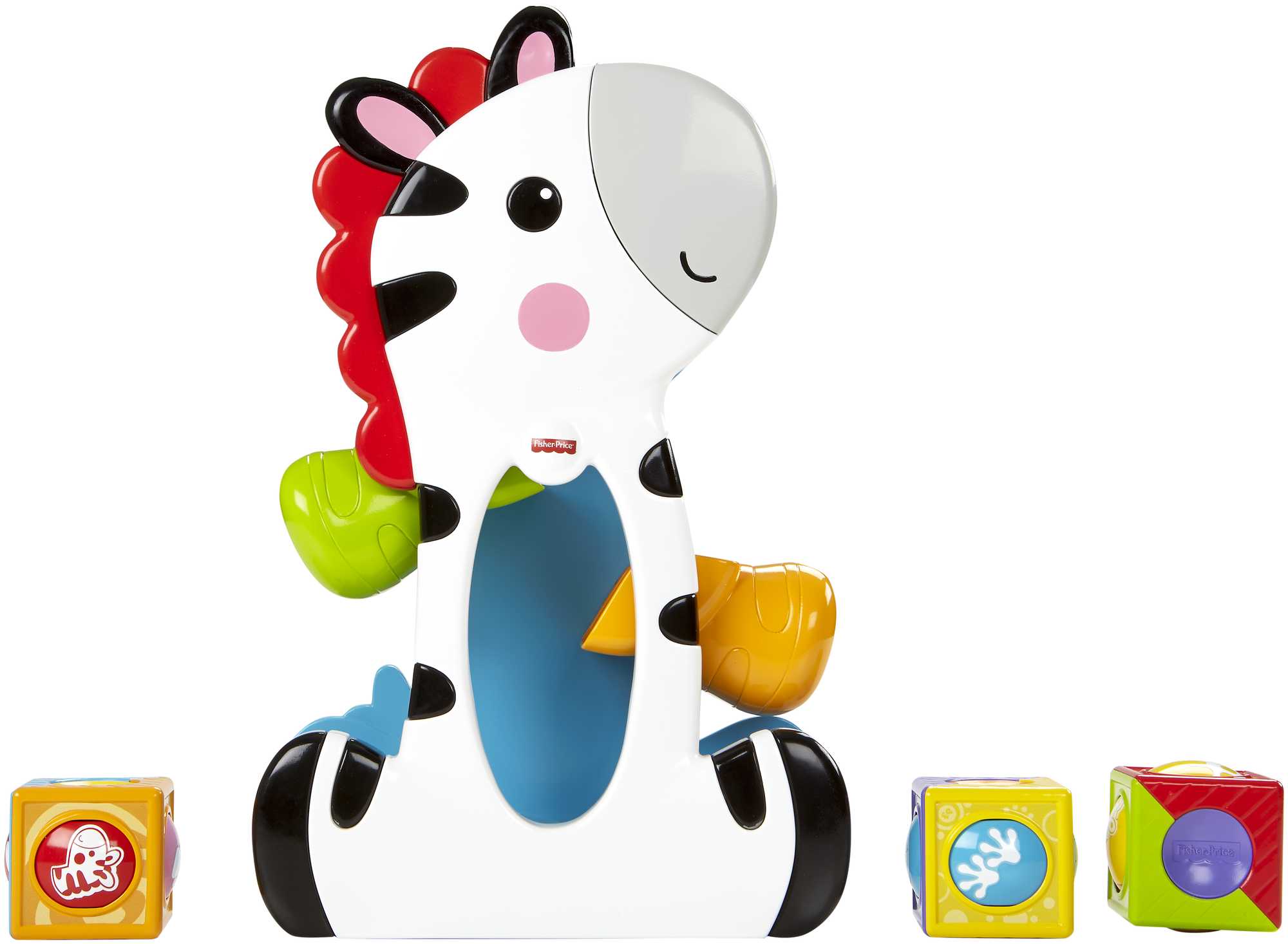Fisher-Price Brinquedo para Bebês Zebra Blocos Surpresa