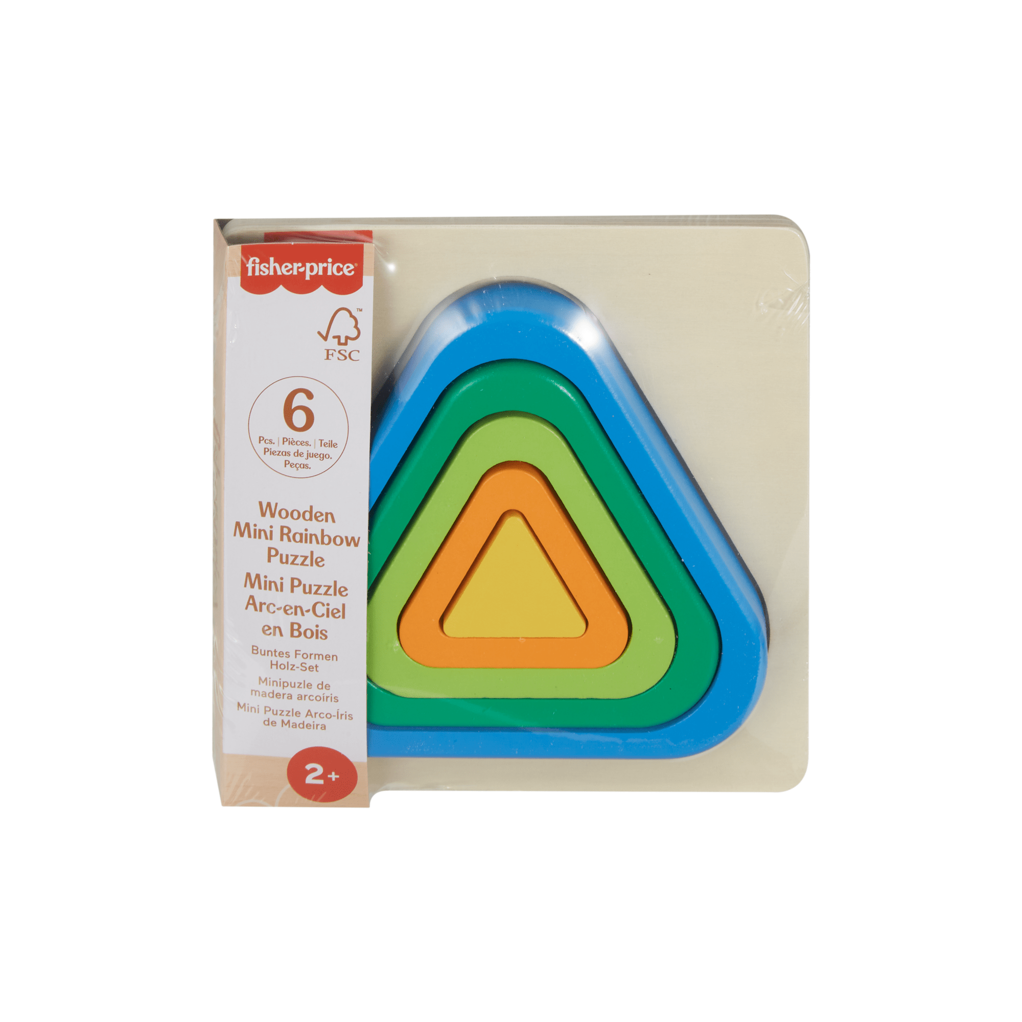 Fisher-Price Juguete para Bebés Rompecabezas Triángulo de Madera