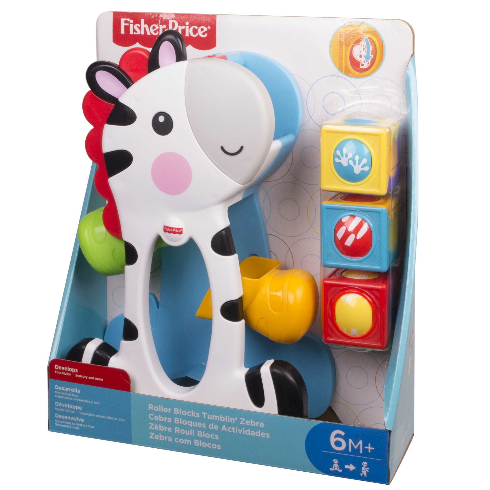 Fisher-Price Brinquedo para Bebês Zebra Blocos Surpresa
