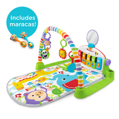 Fisher-Price Baby Gym With Kick & Play Piano Learning Toy And Newborn Rattle Maracas