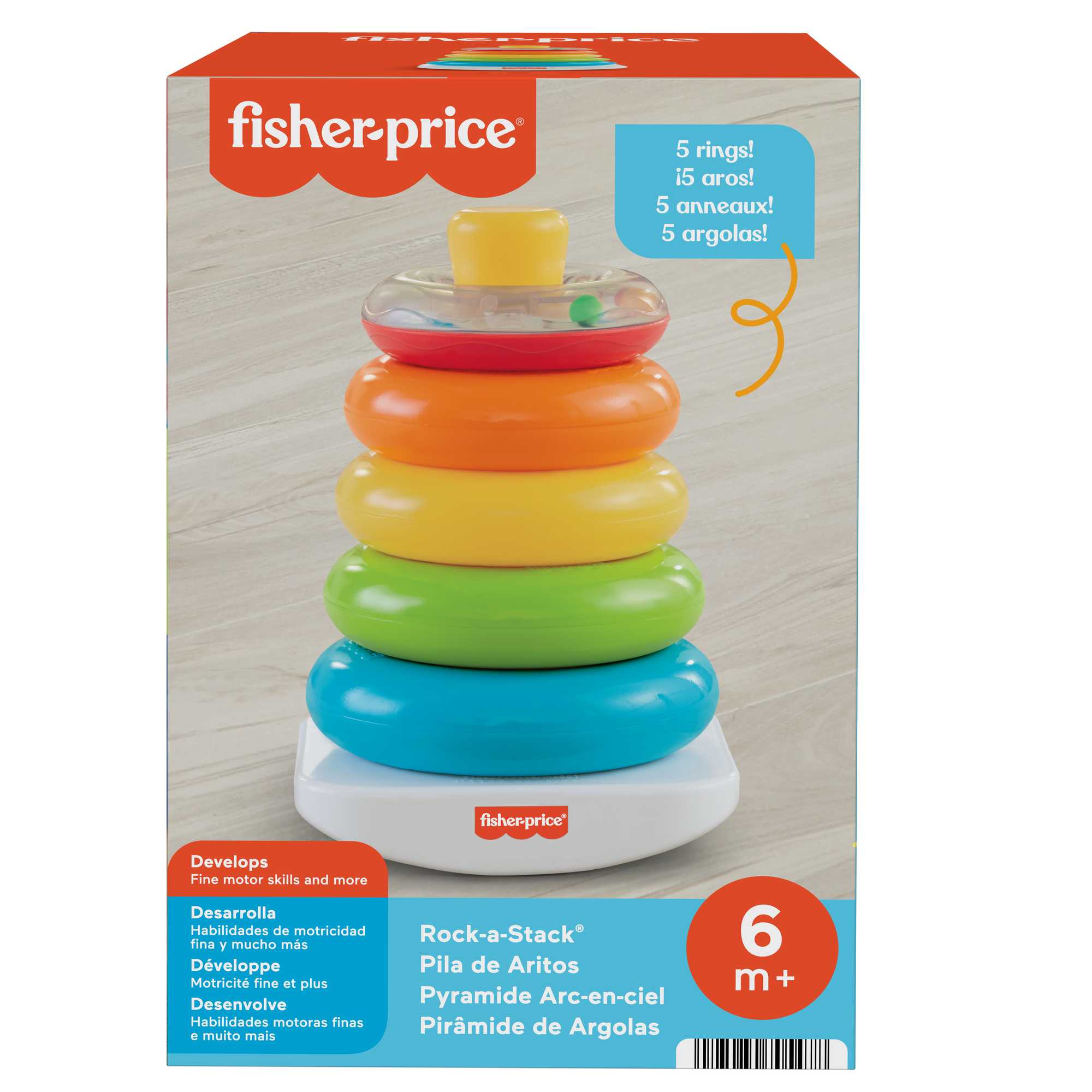 Fisher-Price Brinquedo para Bebês Priramide de Argolas