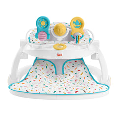 Fisher-Price  Siège Jeu et Confort de Luxe, Paillettes Arc-en-Ciel