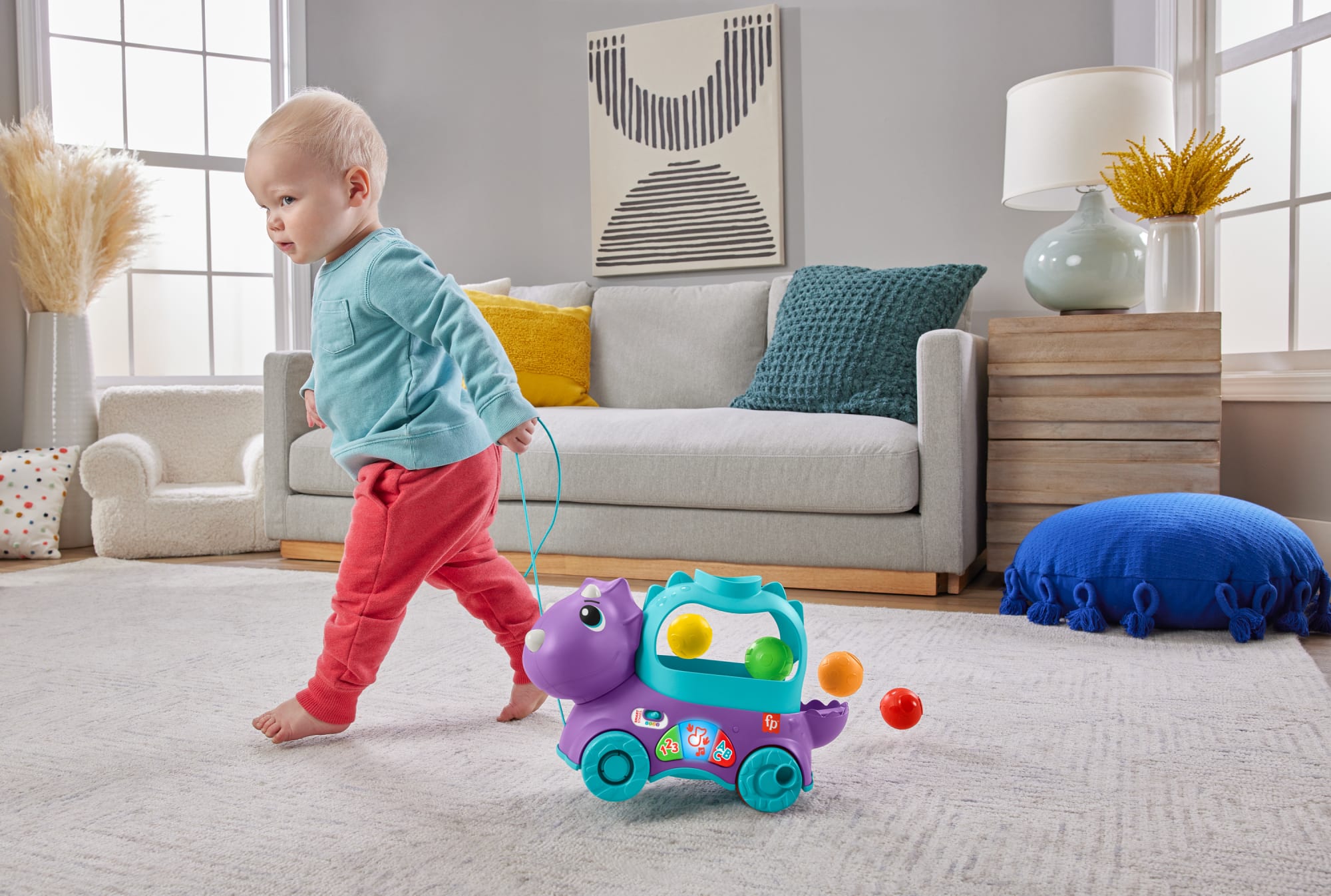 Fisher-Price Juguete para Bebés Dino Pelotitas Divertidas