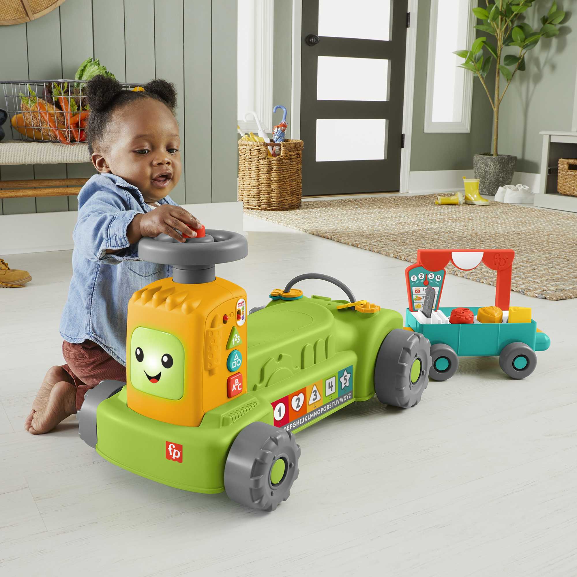 Fisher-Price Brinquedo para Bebês Trator de Aprendizagem 4 em 1