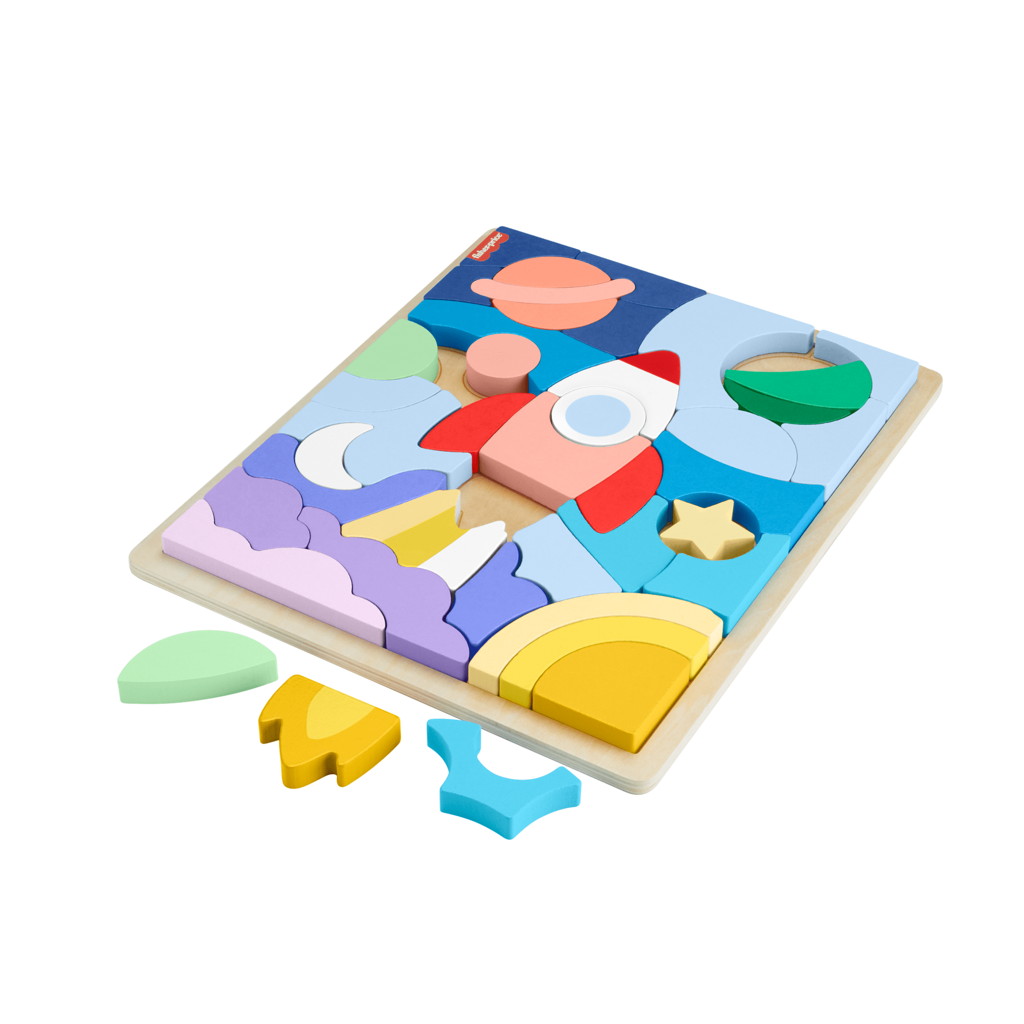 Fisher-Price Juguete para Bebés Rompecabezas del Espacio de Madera