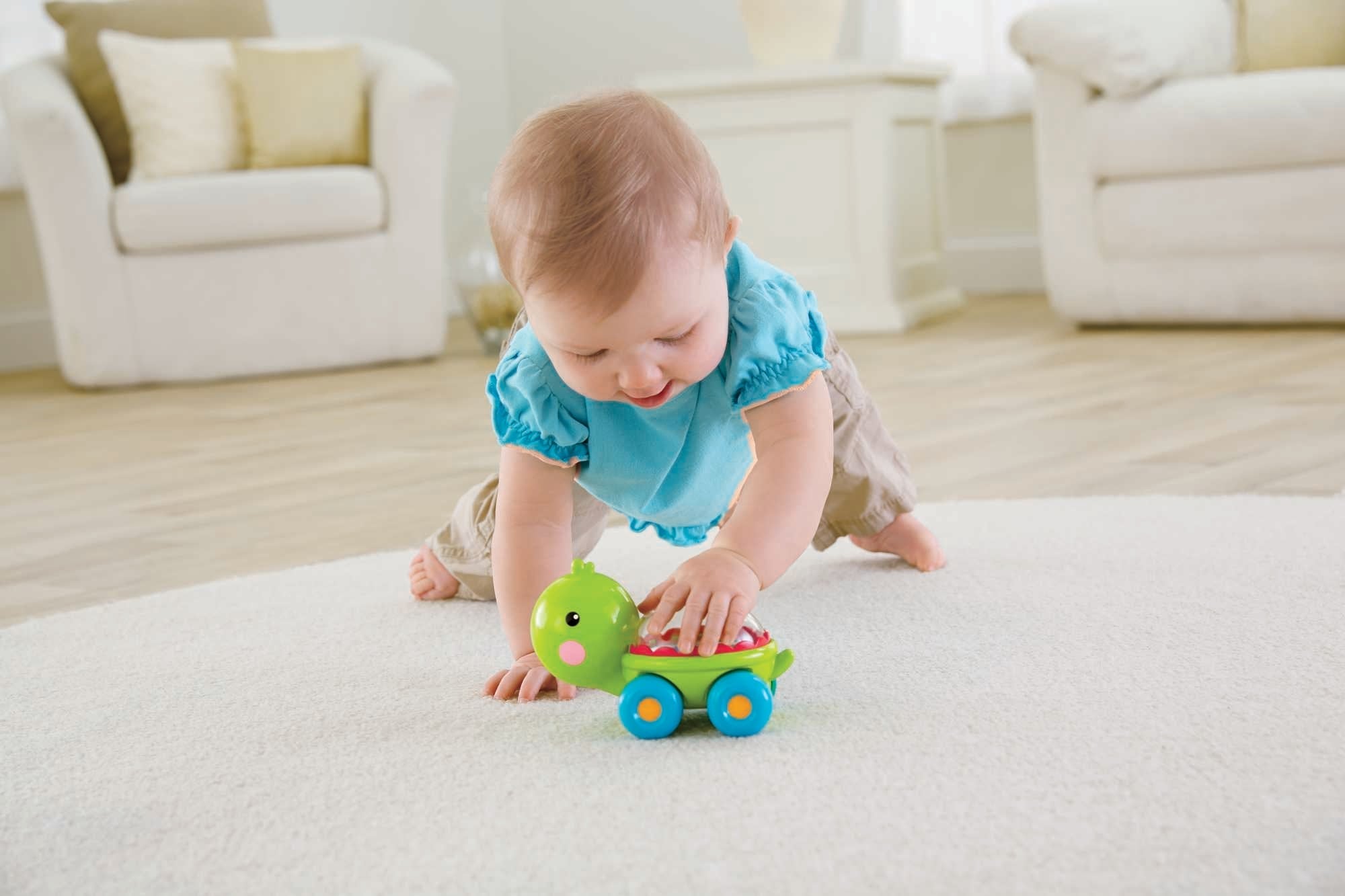 Fisher-Price Brinquedo para Bebês Veículo dos Animais Tartaruga