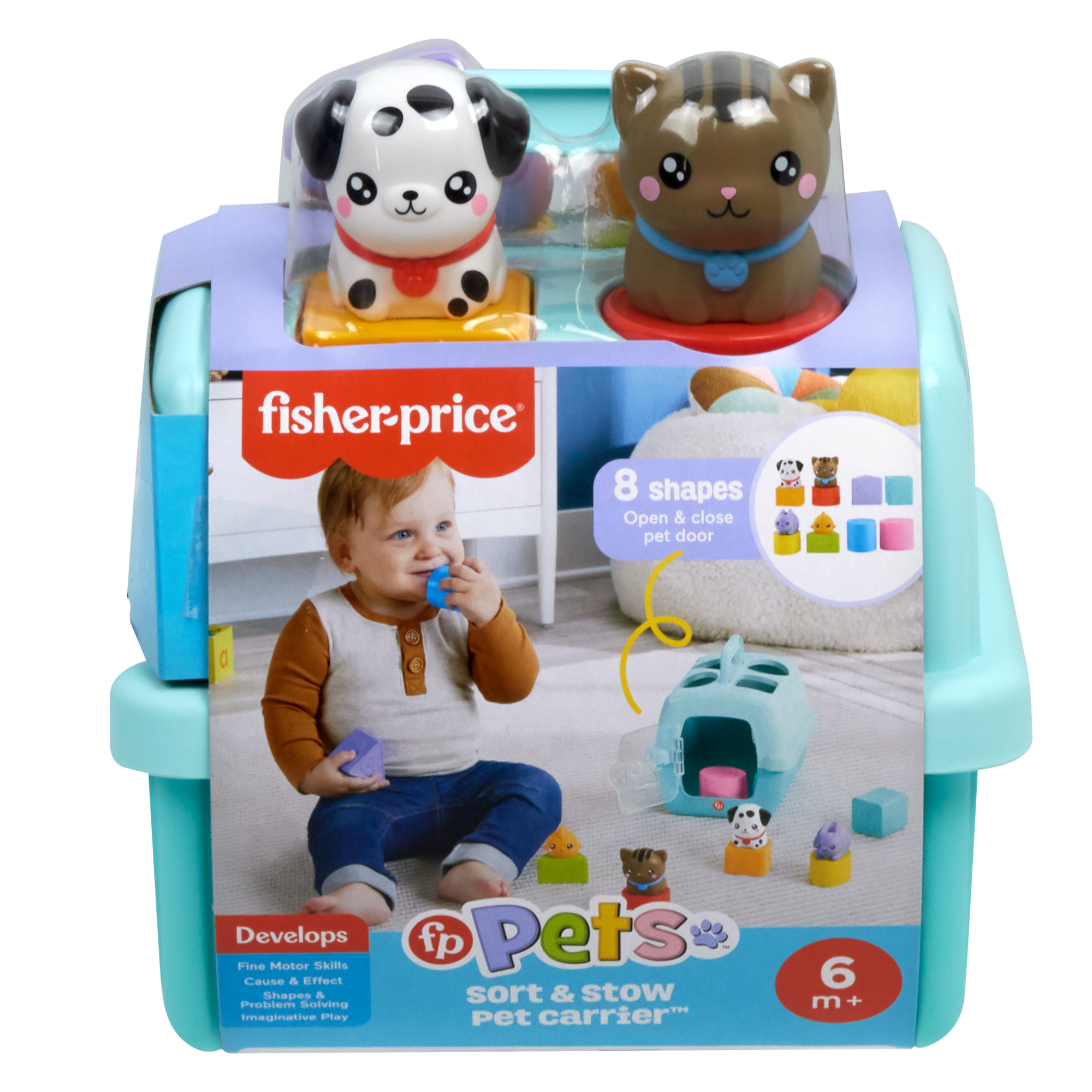 Fisher-Price Brinquedo para Bebês Meus Blocos de Animais de Estimação