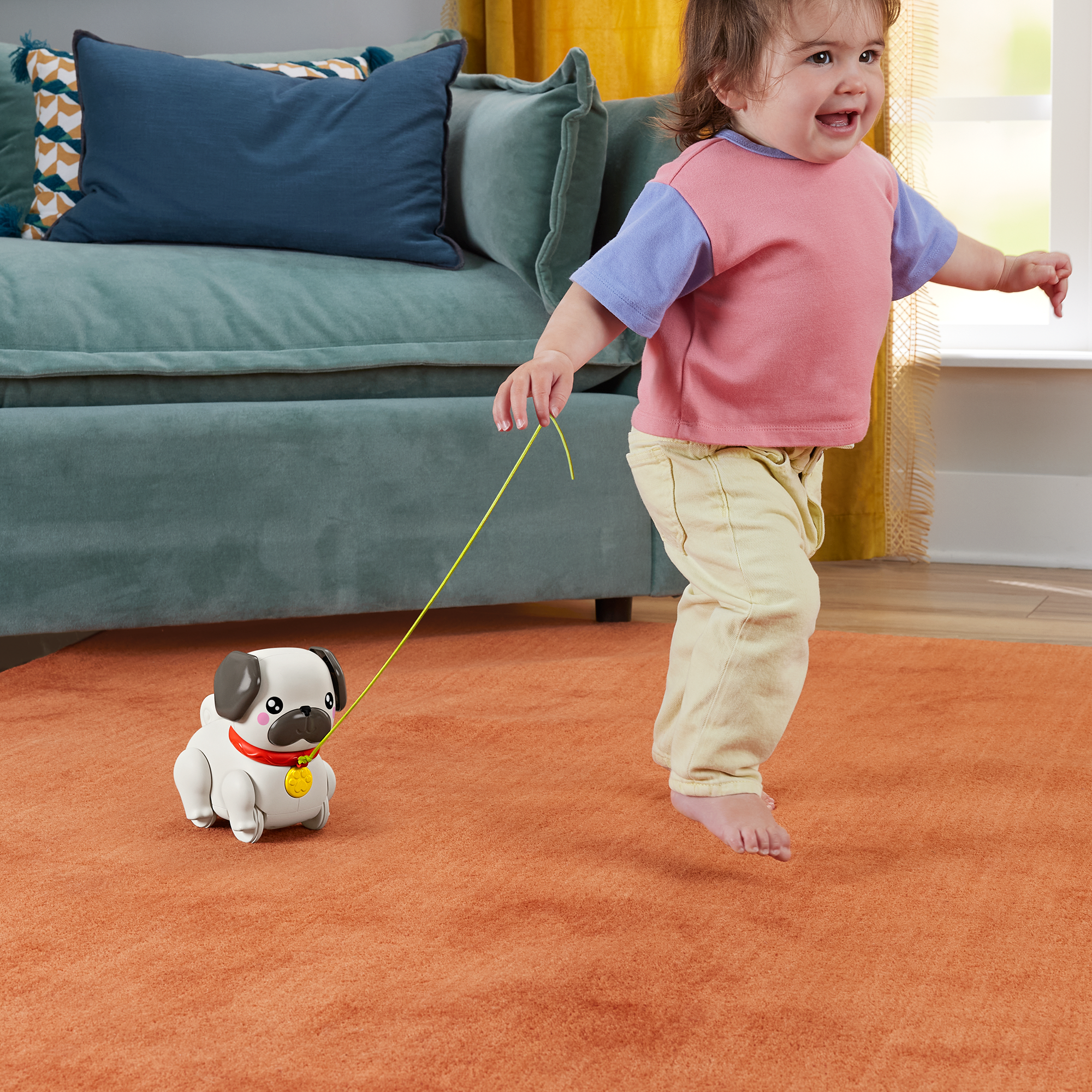 Fisher-Price Juguete para Bebés Pug Pasea Conmigo