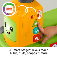 Fisher-Price Laugh & Learn 4-In-1 Farm To Market Tractor Ride-On Learning Toy, Multilanguage Version