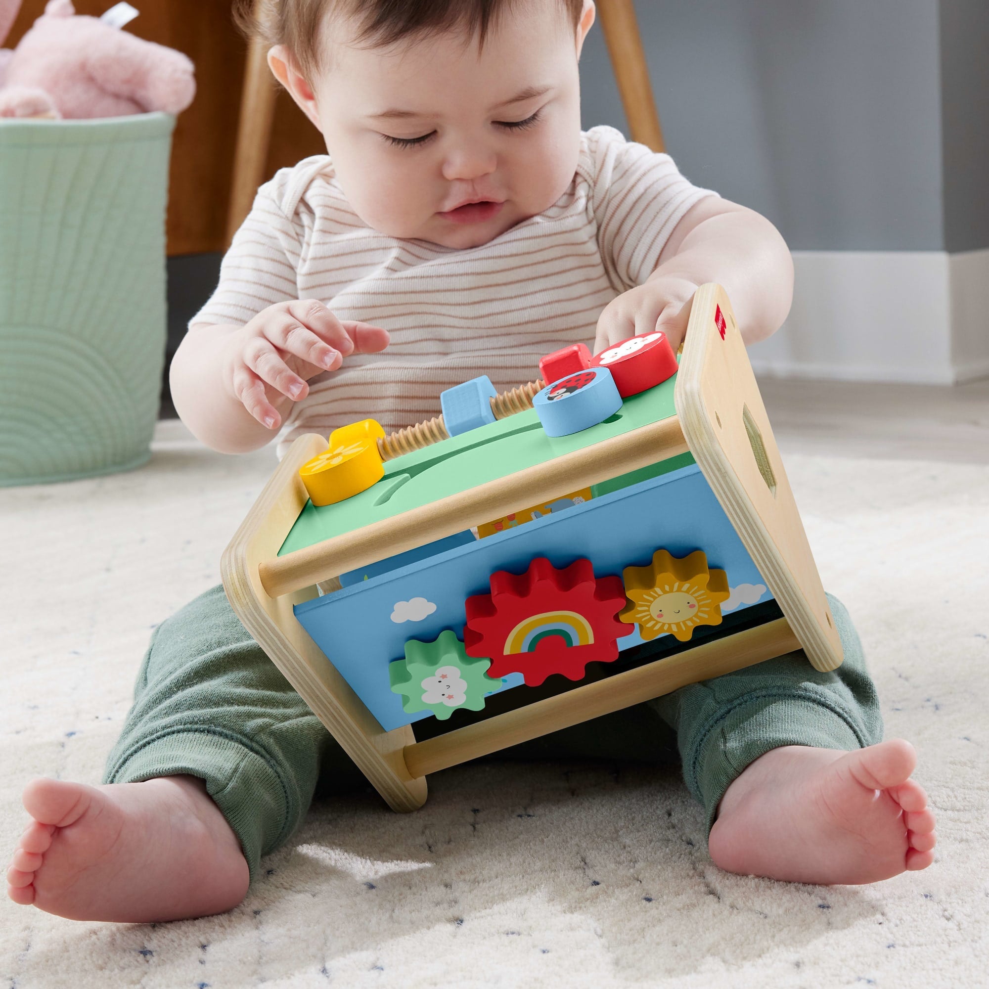 Fisher-Price  Triangle D’Activités en Bois, 1Élément en Bois