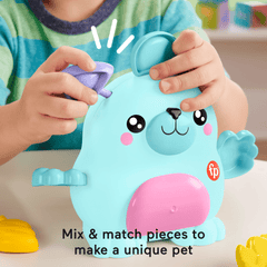 Fisher-Price FP Pets Mix & Match Pet Building Toy For Preschool Pretend Play, 18 Pieces