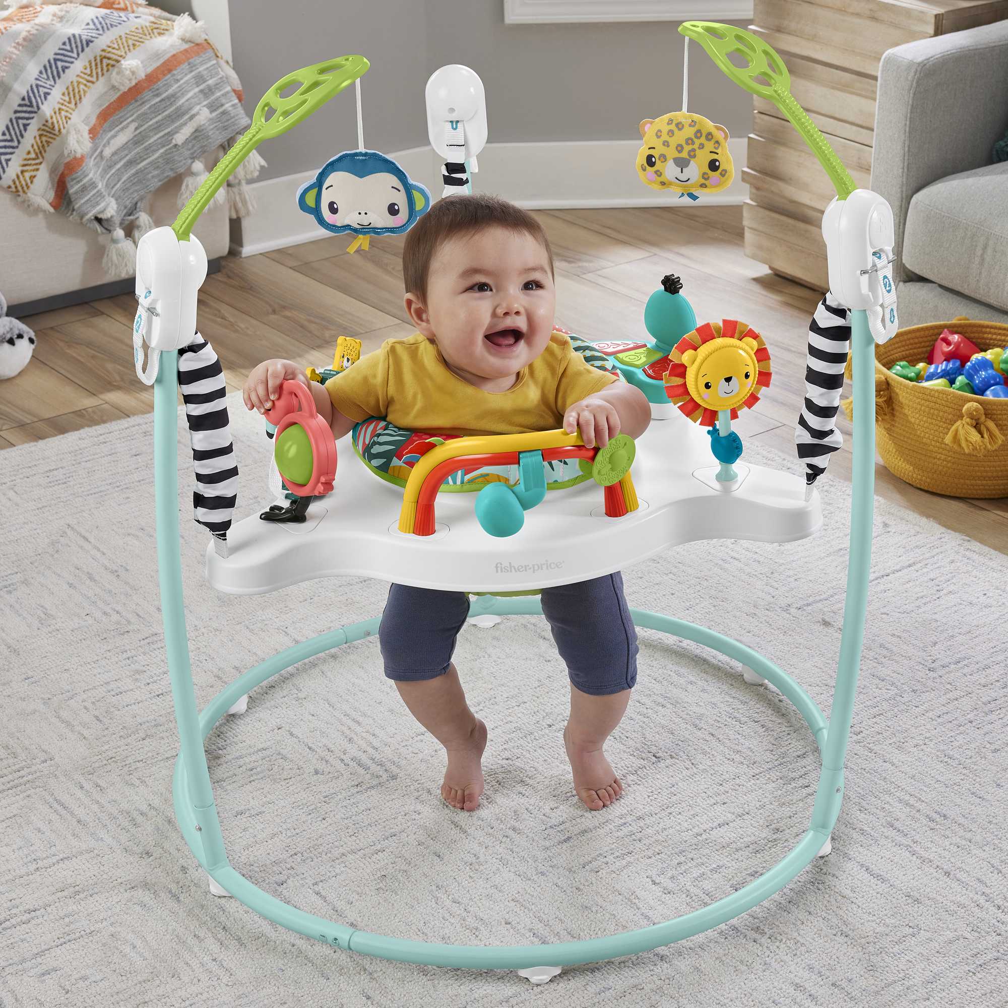 Fisher-Price Baby Silla Saltarina para Bebés Saltos en la Jungla