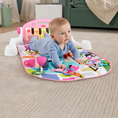 Fisher-Price  Tapis Piano Lumières et Apprentissage, Pour Bébé, Rose