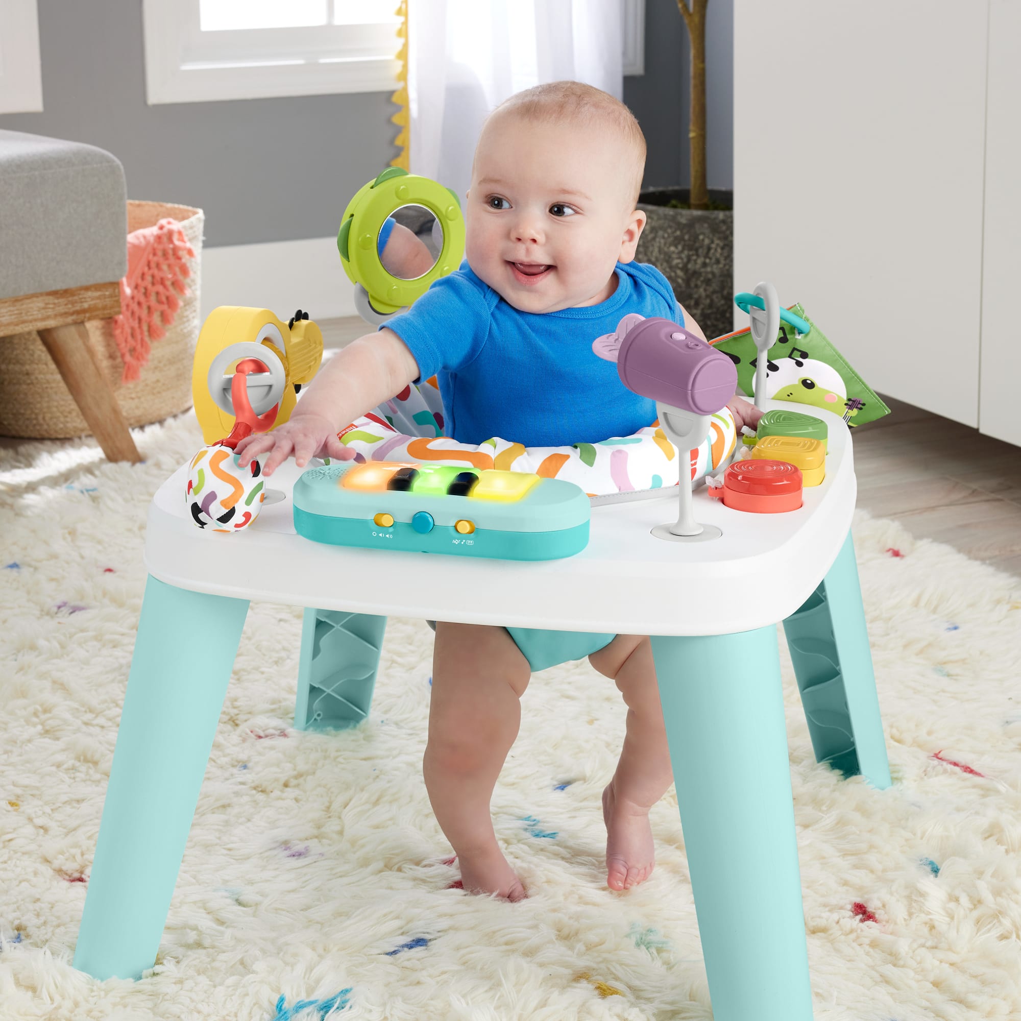 Fisher-Price Baby Brinquedo para Bebês Centro de Atividades Sucesso Musical 3 em 1