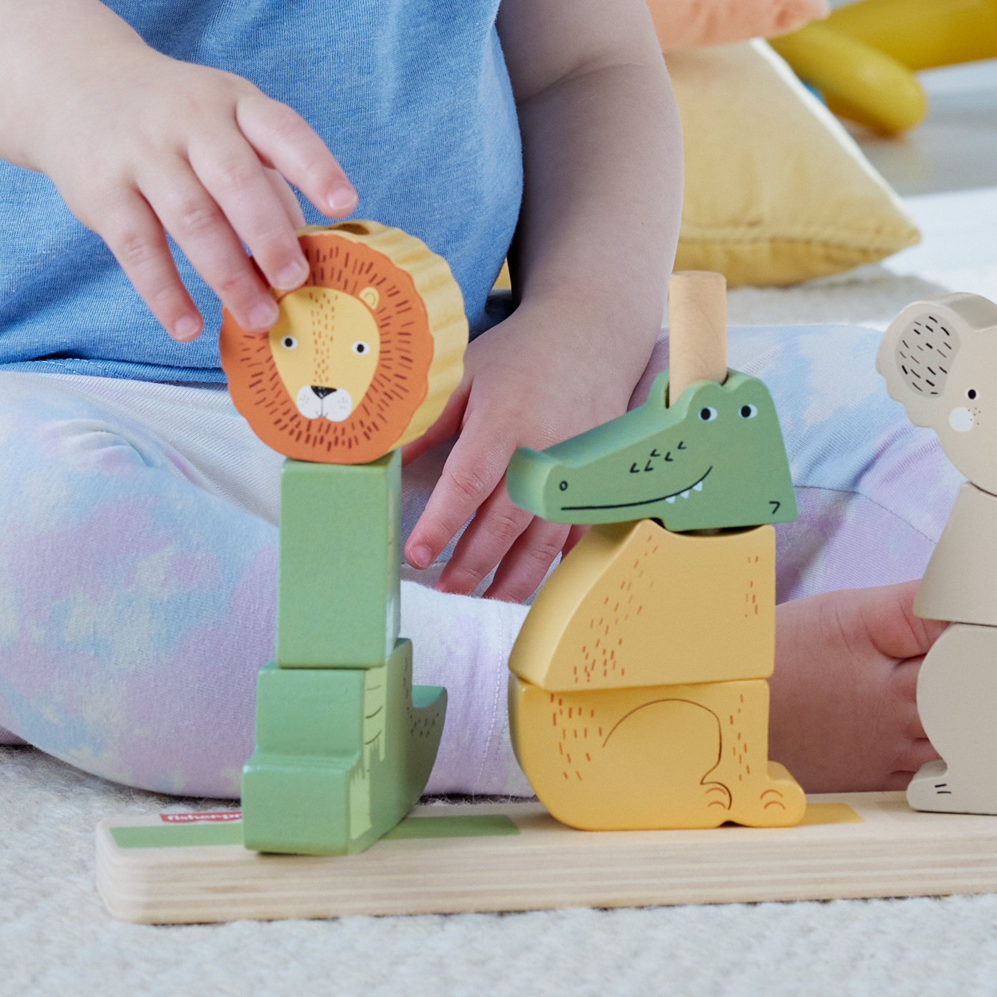 Fisher-Price Juguete para Bebés Animalitos Apilables de Madera