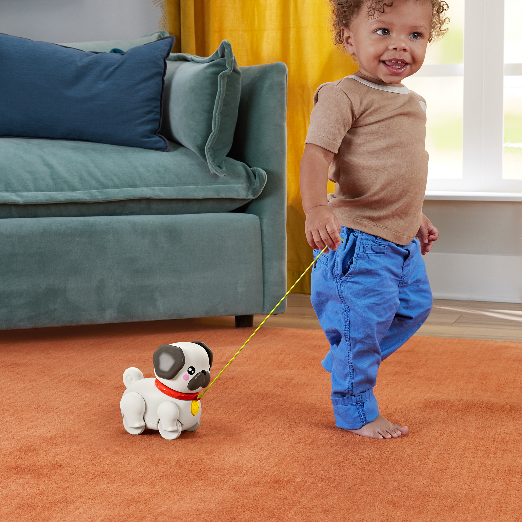 Fisher-Price Juguete para Bebés Pug Pasea Conmigo