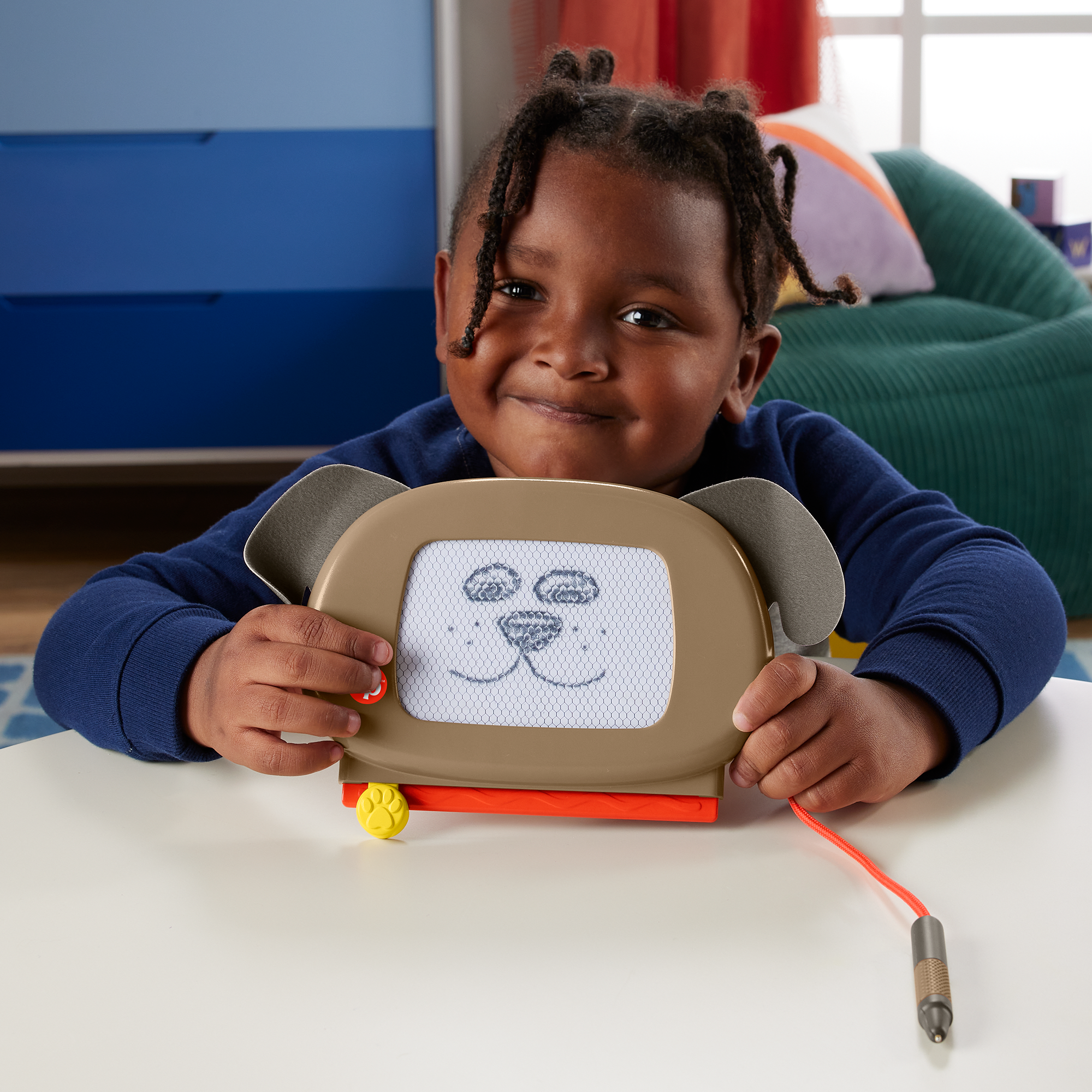 Fisher-Price Juguete para Bebés Pizarrón Magnético Perrito Dibuja Conmigo